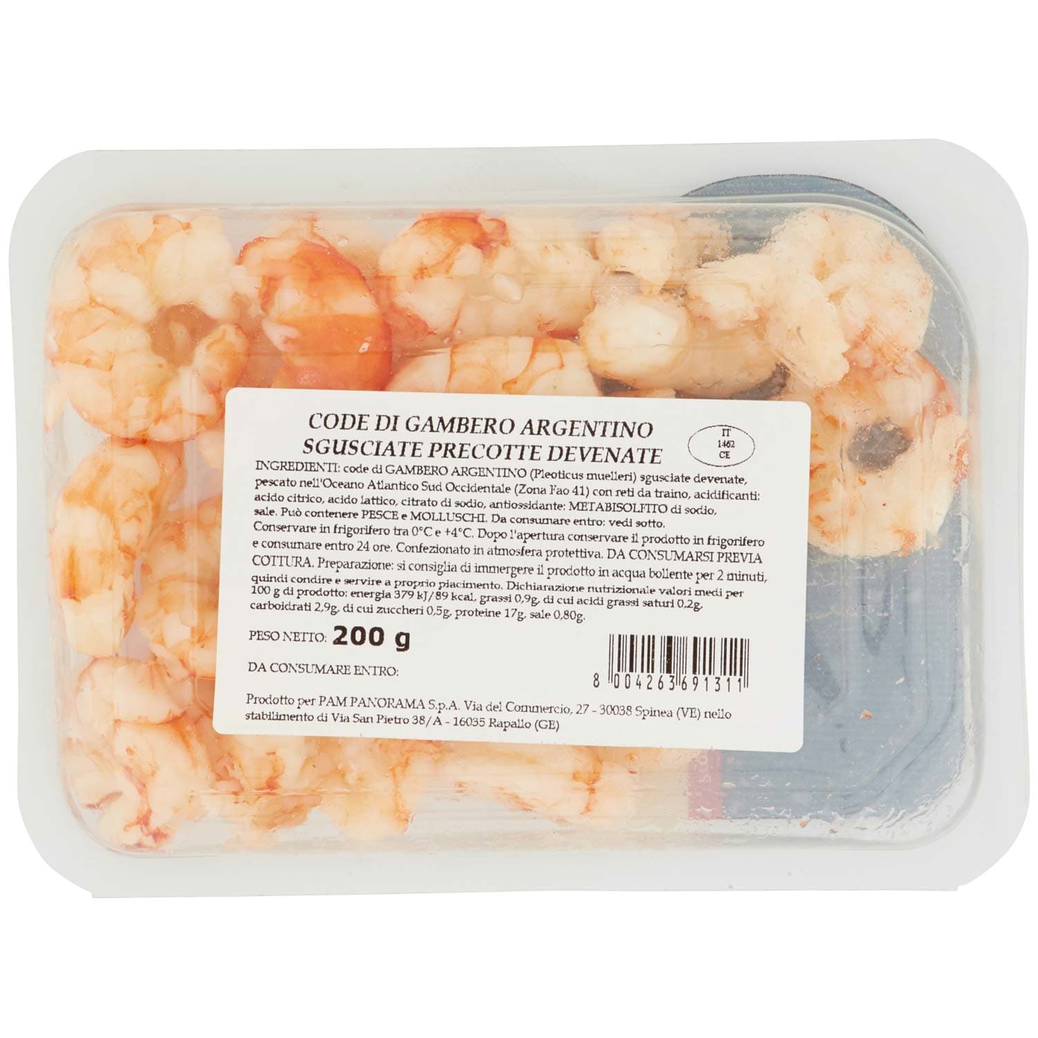 FRESCHE BONTÁ Code di Gambero Argentino Sgusciate Precotte Devenate 200 g – immagine 5