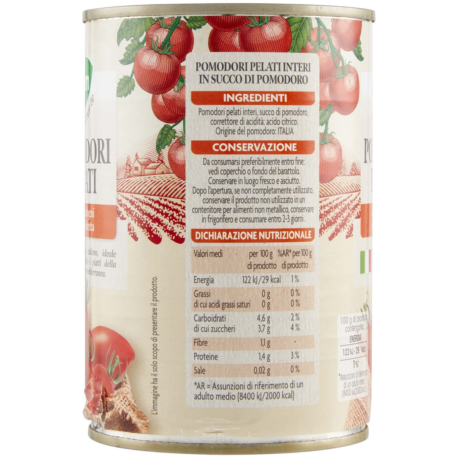 PAM PANORAMA Pomodori Pelati Interi 400 g – immagine 4
