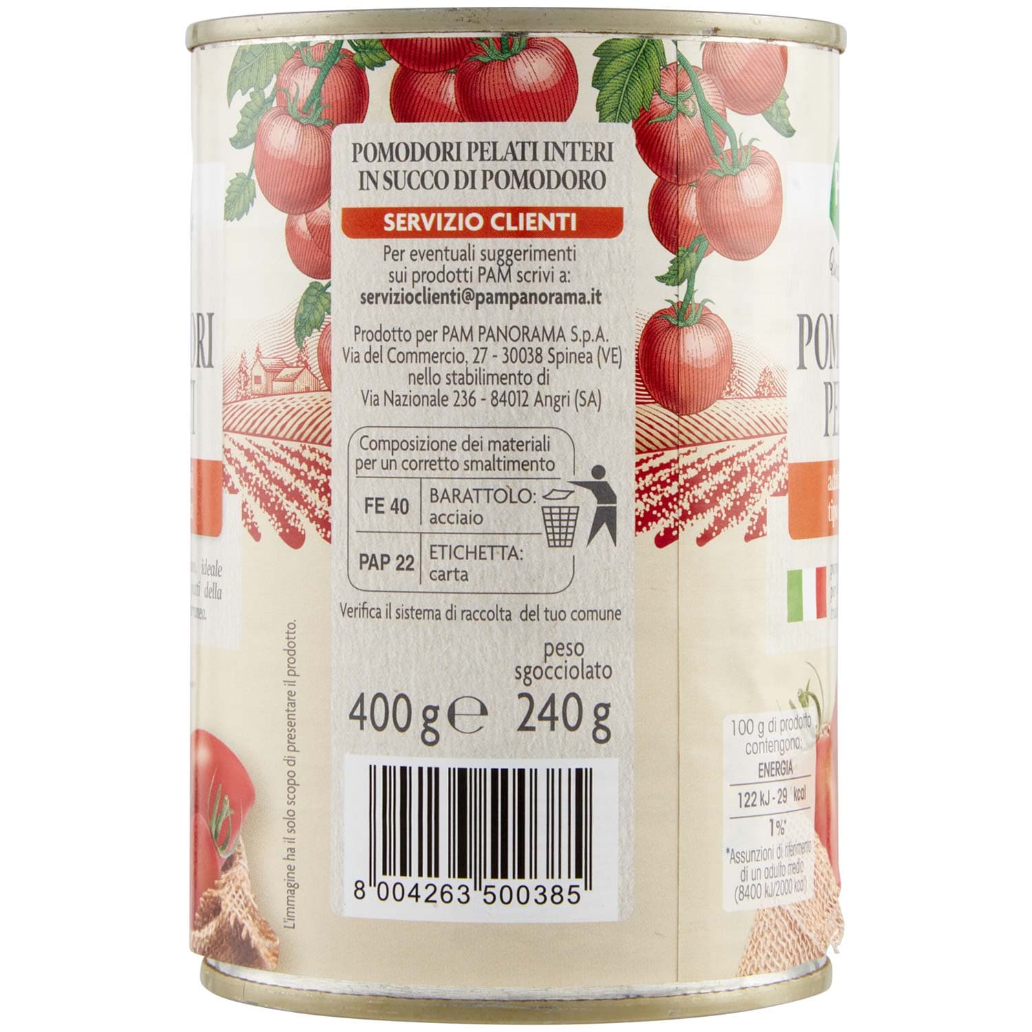 PAM PANORAMA Pomodori Pelati Interi 400 g – immagine 6