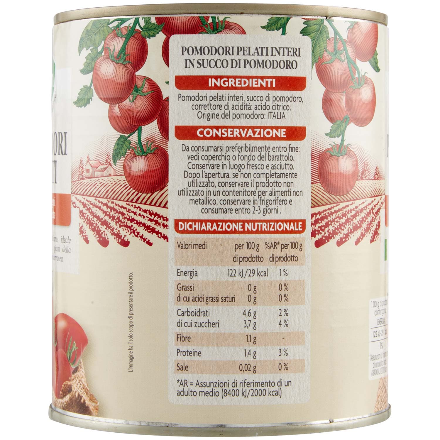 PAM PANORAMA Pomodori Pelati Interi 800 g – immagine 4