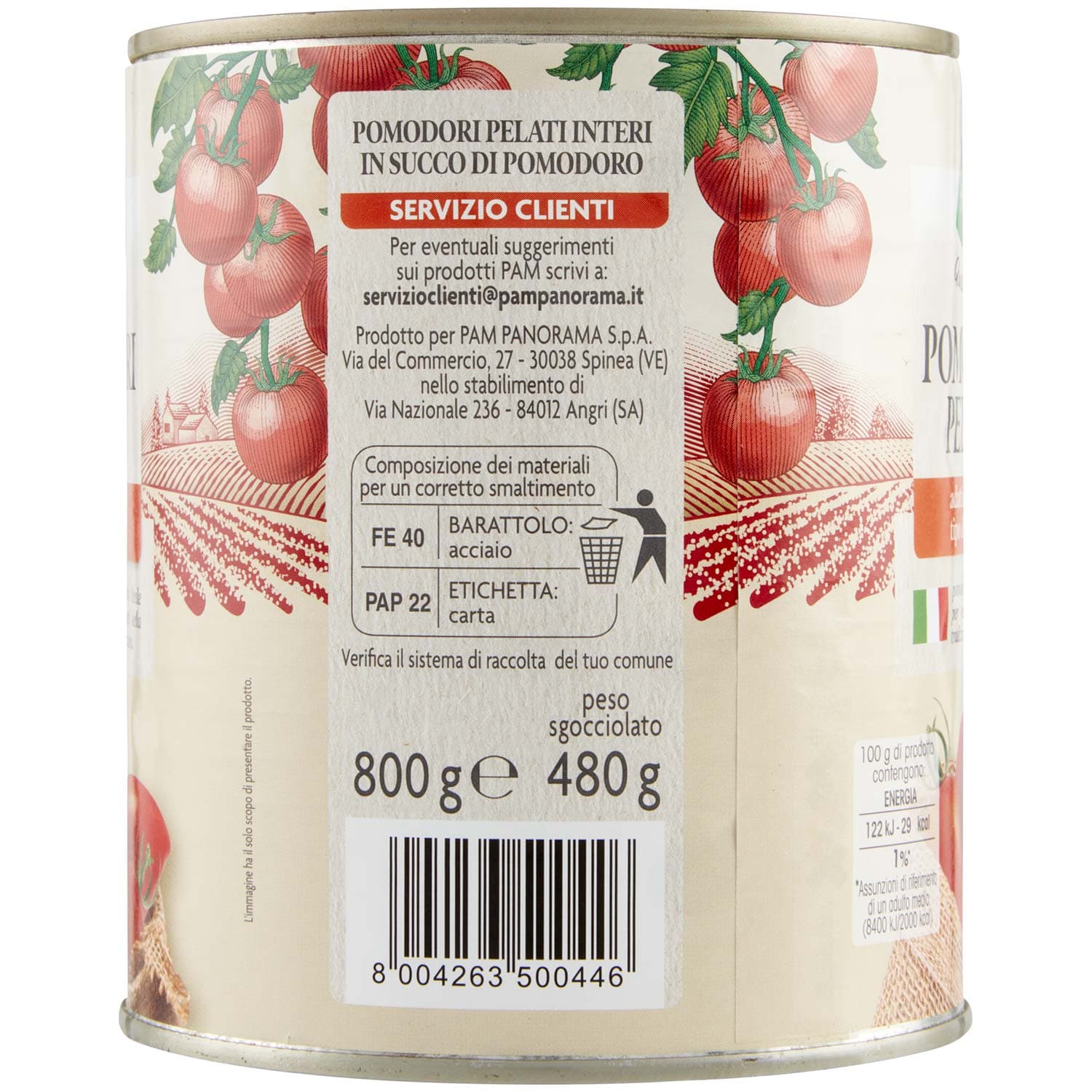 PAM PANORAMA Pomodori Pelati Interi 800 g – immagine 6