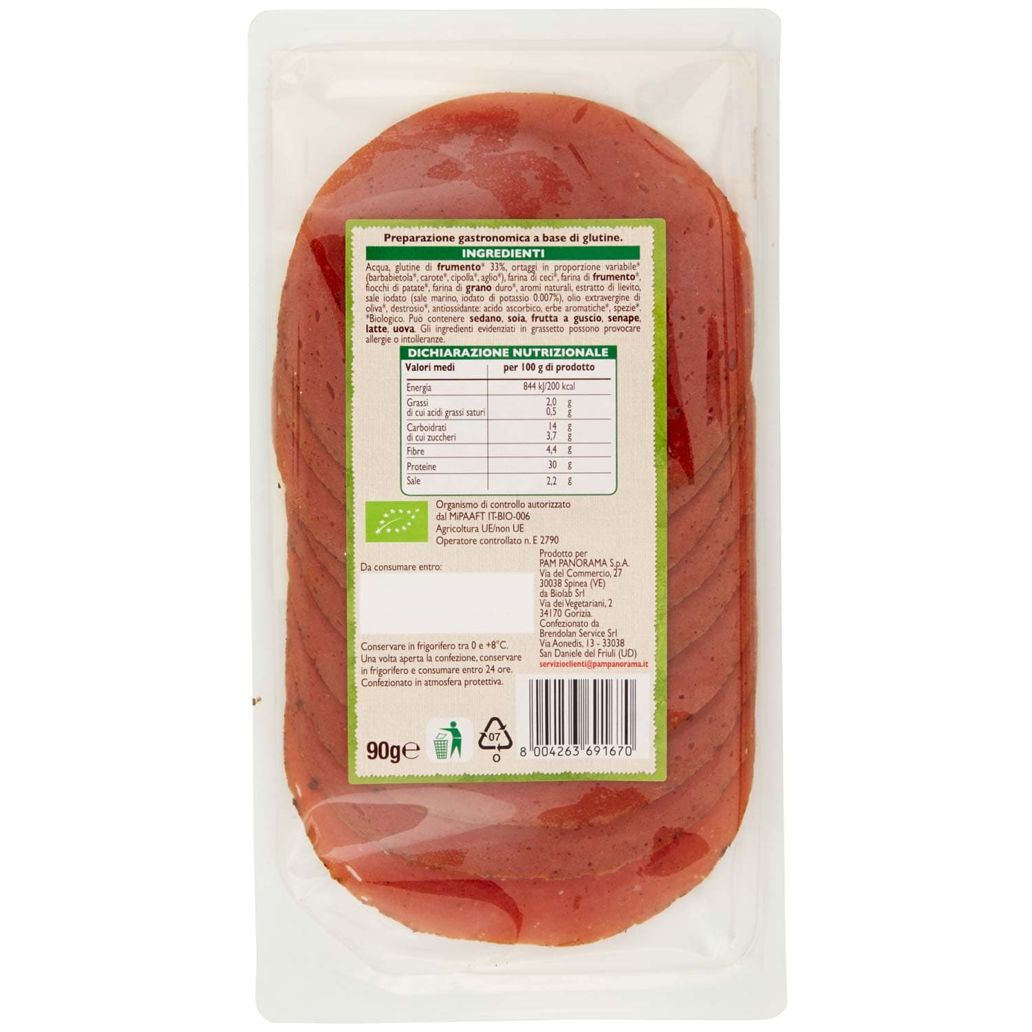BIO Affettato vegetale saporito Biologico 90 g – immagine 5