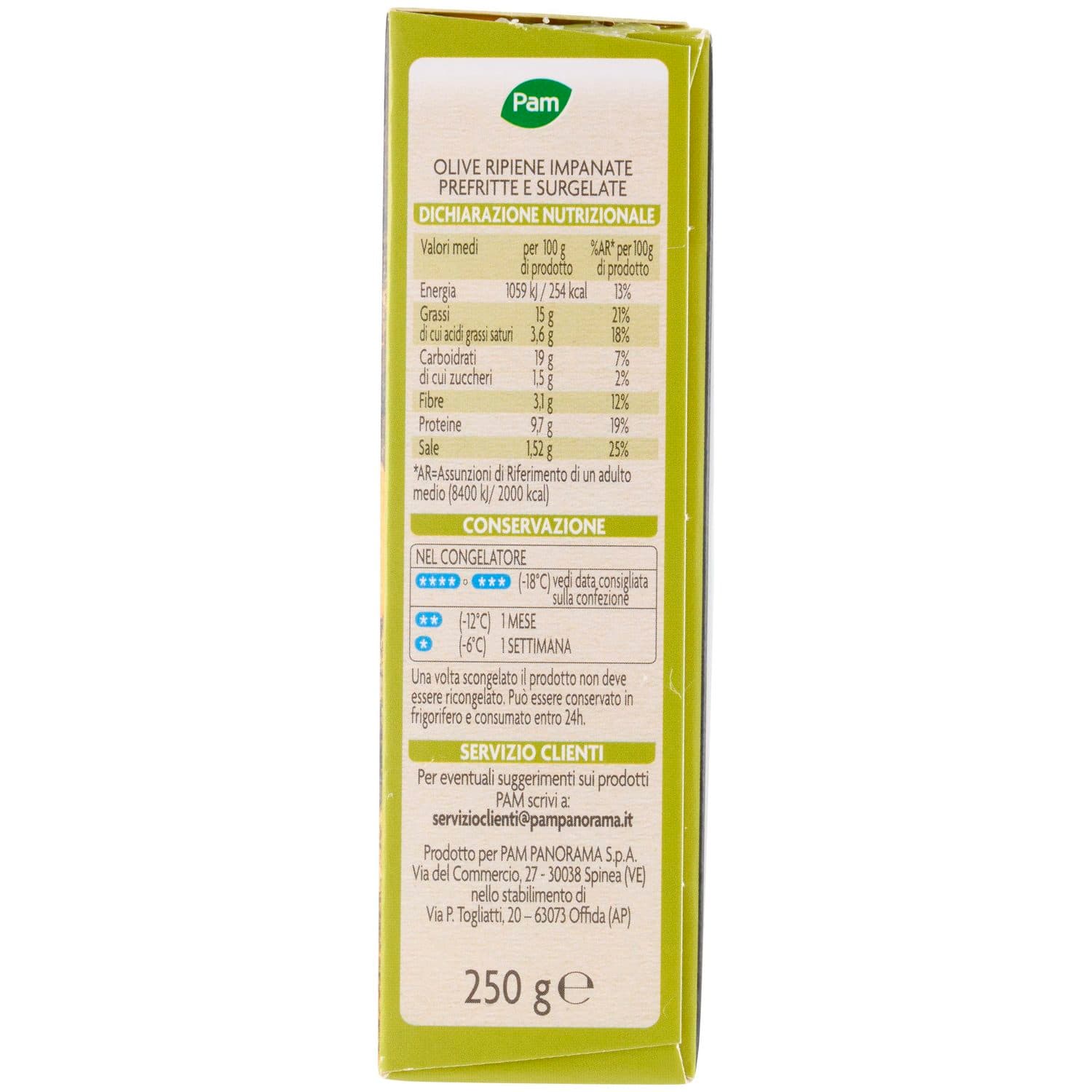 PAM PANORAMA Olive all'Ascolana surgelate 250 g – immagine 6