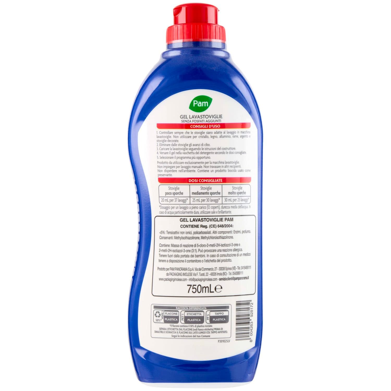 PAM Gel Lavastoviglie Tutto in Uno Profumo di Limone 750 mL – immagine 5