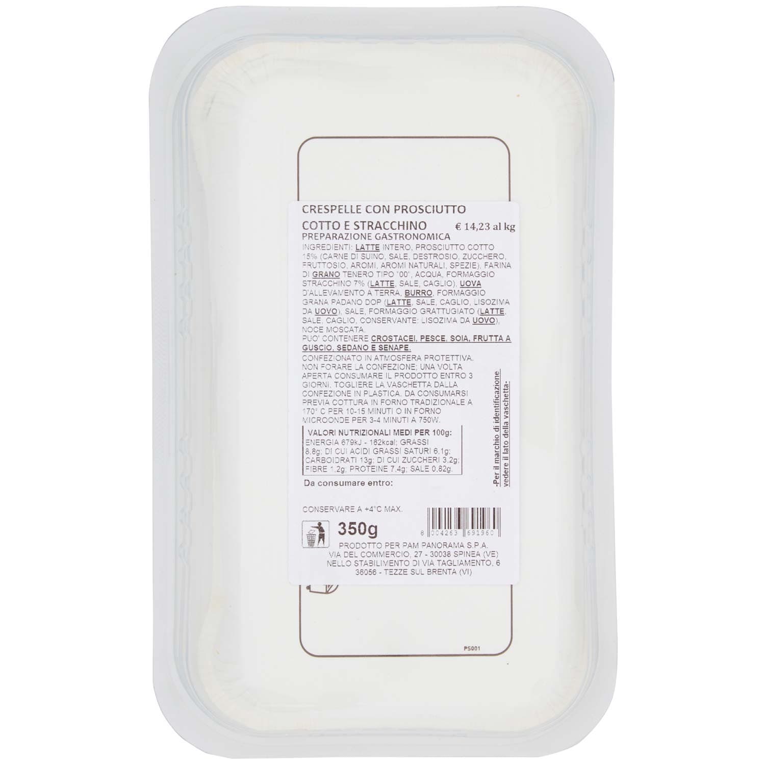 FRESCHE BONTA' Crespelle Prosciutto Cotto e Stracchino 350 g – immagine 5