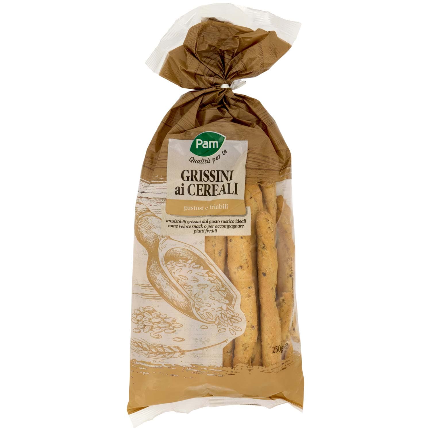 PAM Qualità per te Grissini ai Cereali 250 g – immagine 3