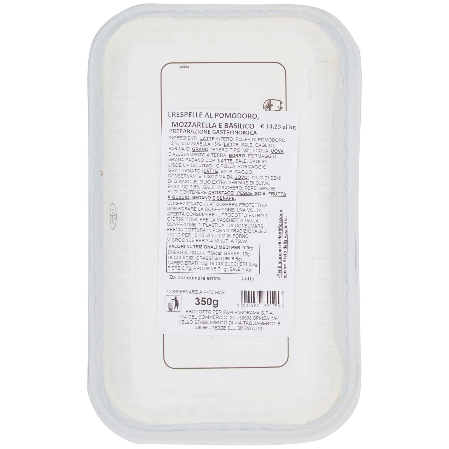FRESCHE BONTA' Crespelle al Pomodoro, Mozzarella e Basilico 350 g – immagine 5