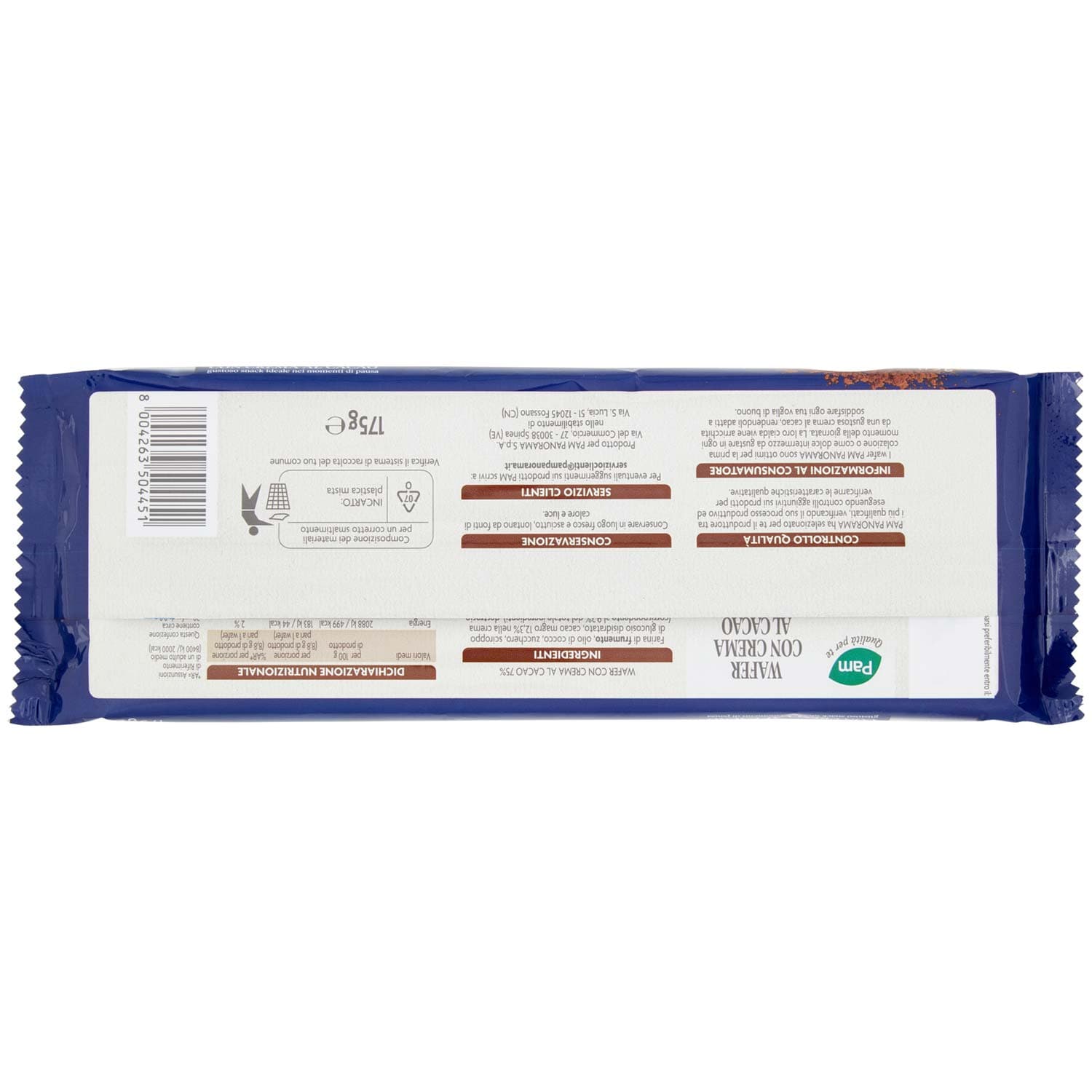 PAM PANORAMA Wafer con crema al cacao 175 g – immagine 5
