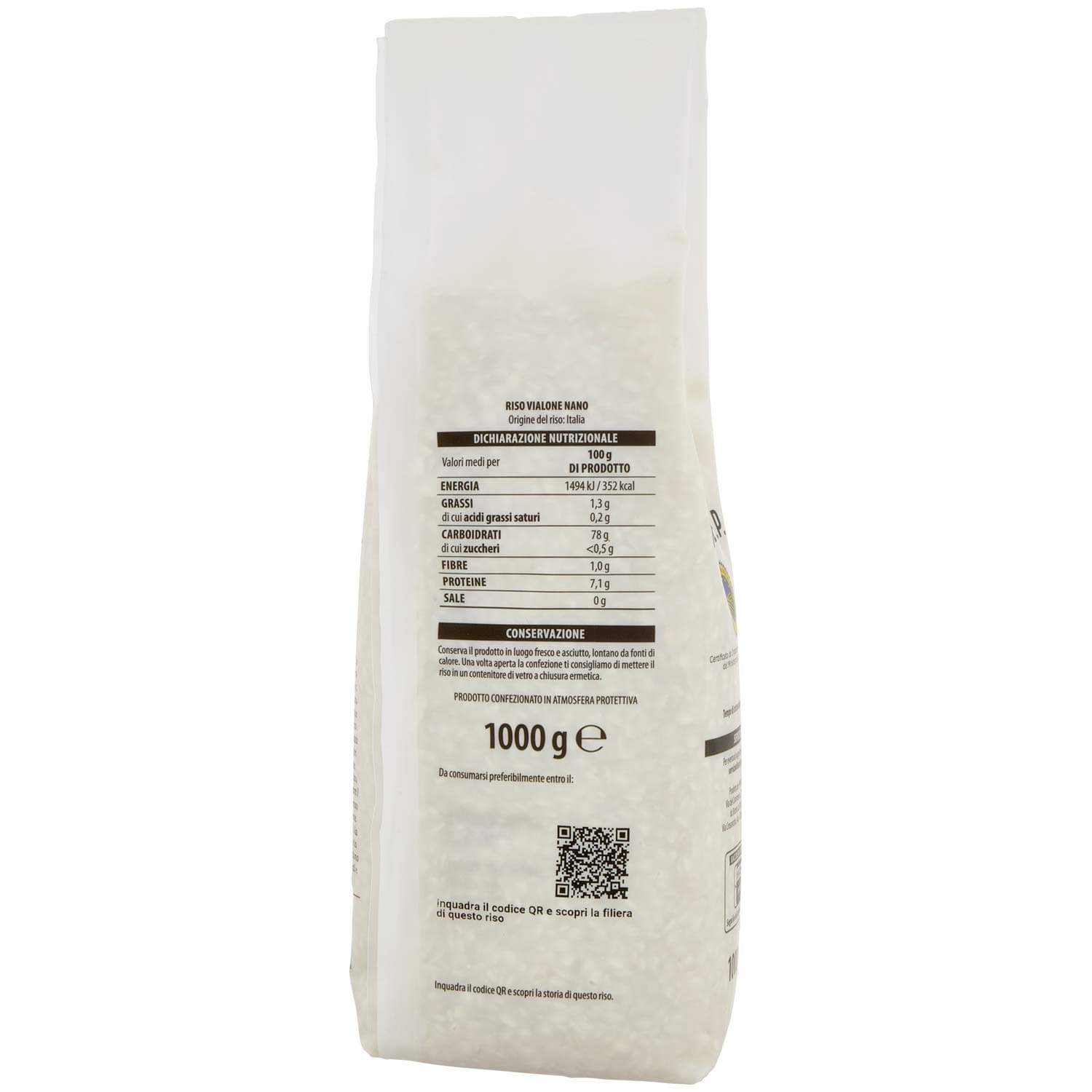 TESORI DELL'ARCA Riso Nano Vialone Veronese I.G.P. 1000 g – immagine 5
