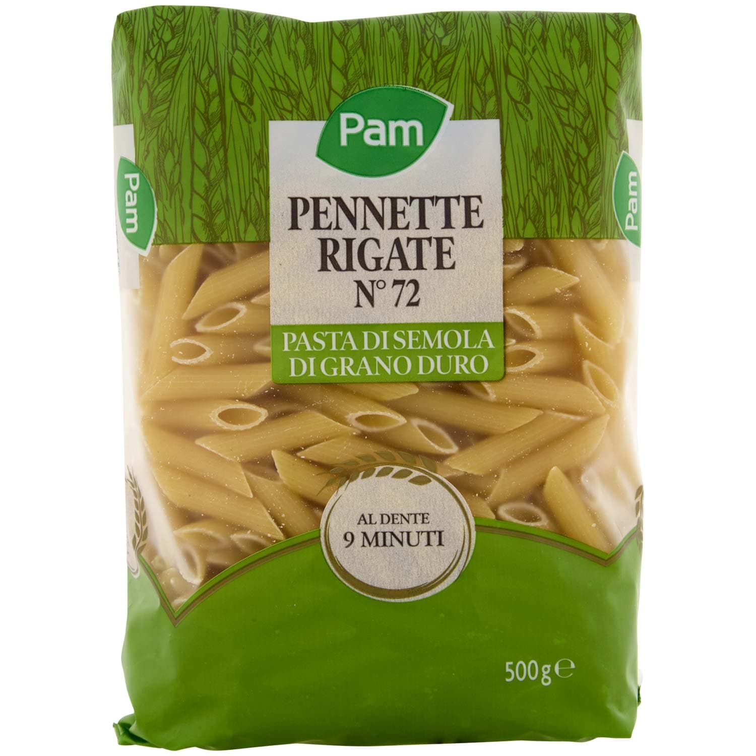 PAM Pennette Rigate N° 72 Pasta di Semola di Grano Duro 500 g – immagine 3