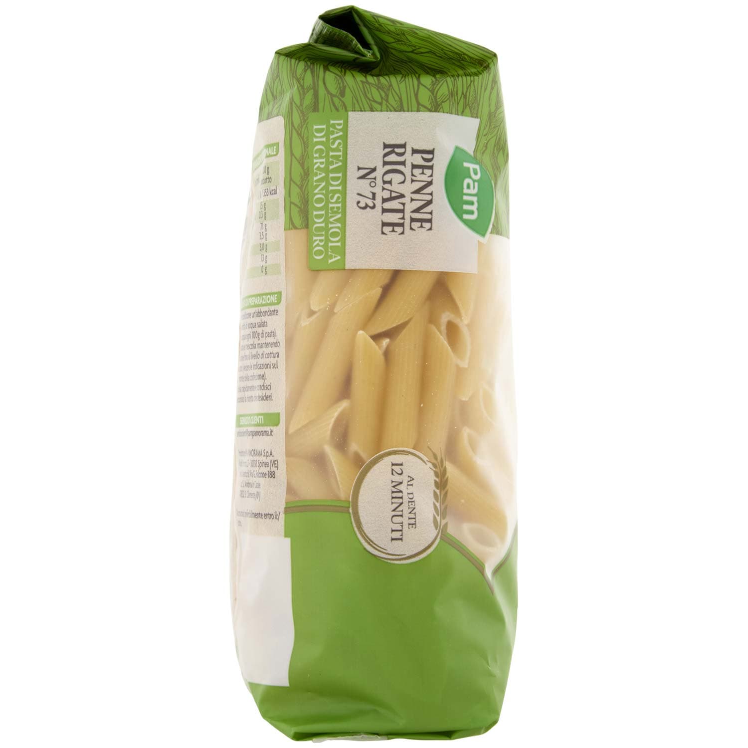 PAM Penne Rigate N° 73 Pasta di Semola di Grano Duro 500 g – immagine 4