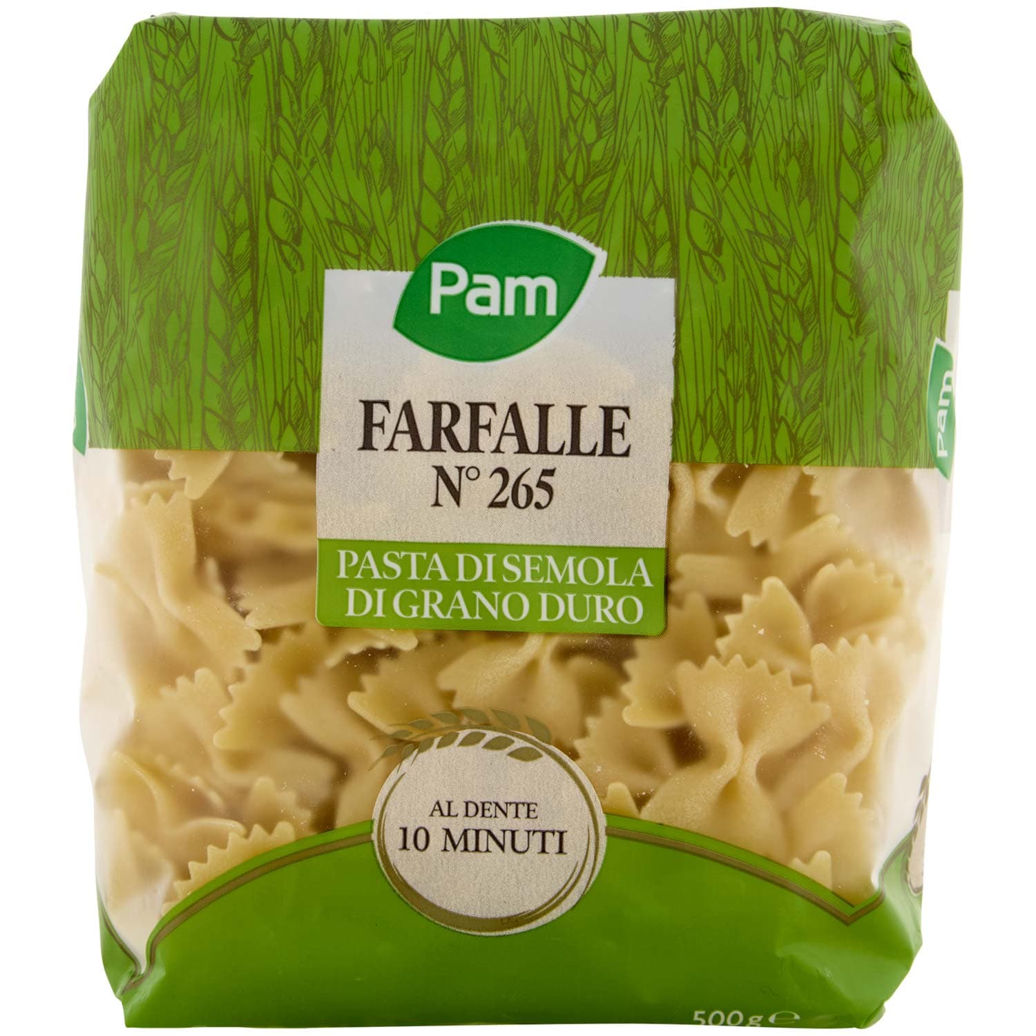 PAM Farfalle N° 265 Pasta di Semola di Grano Duro 500 g – immagine 3
