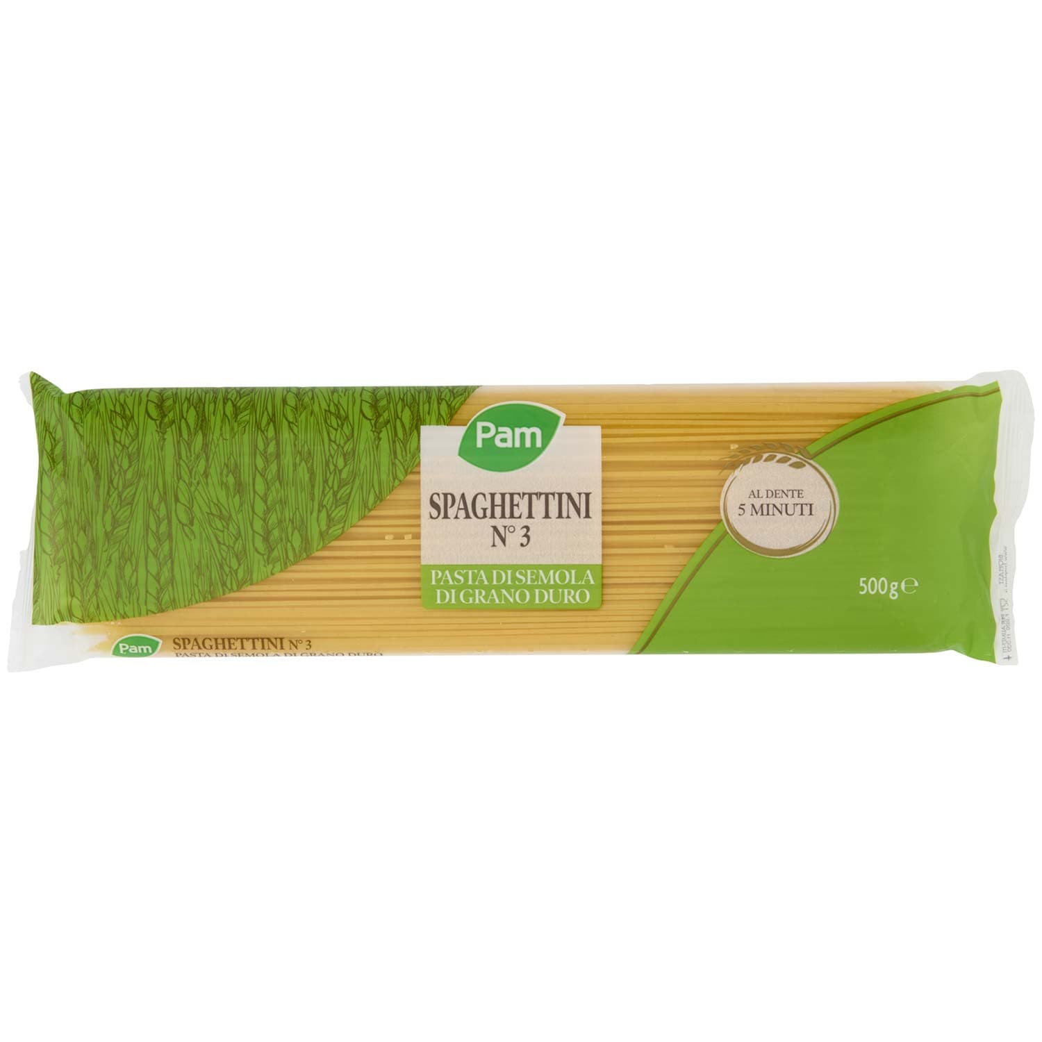 PAM Spaghettini N° 3 Pasta di Semola di Grano Duro 500 g – immagine 3