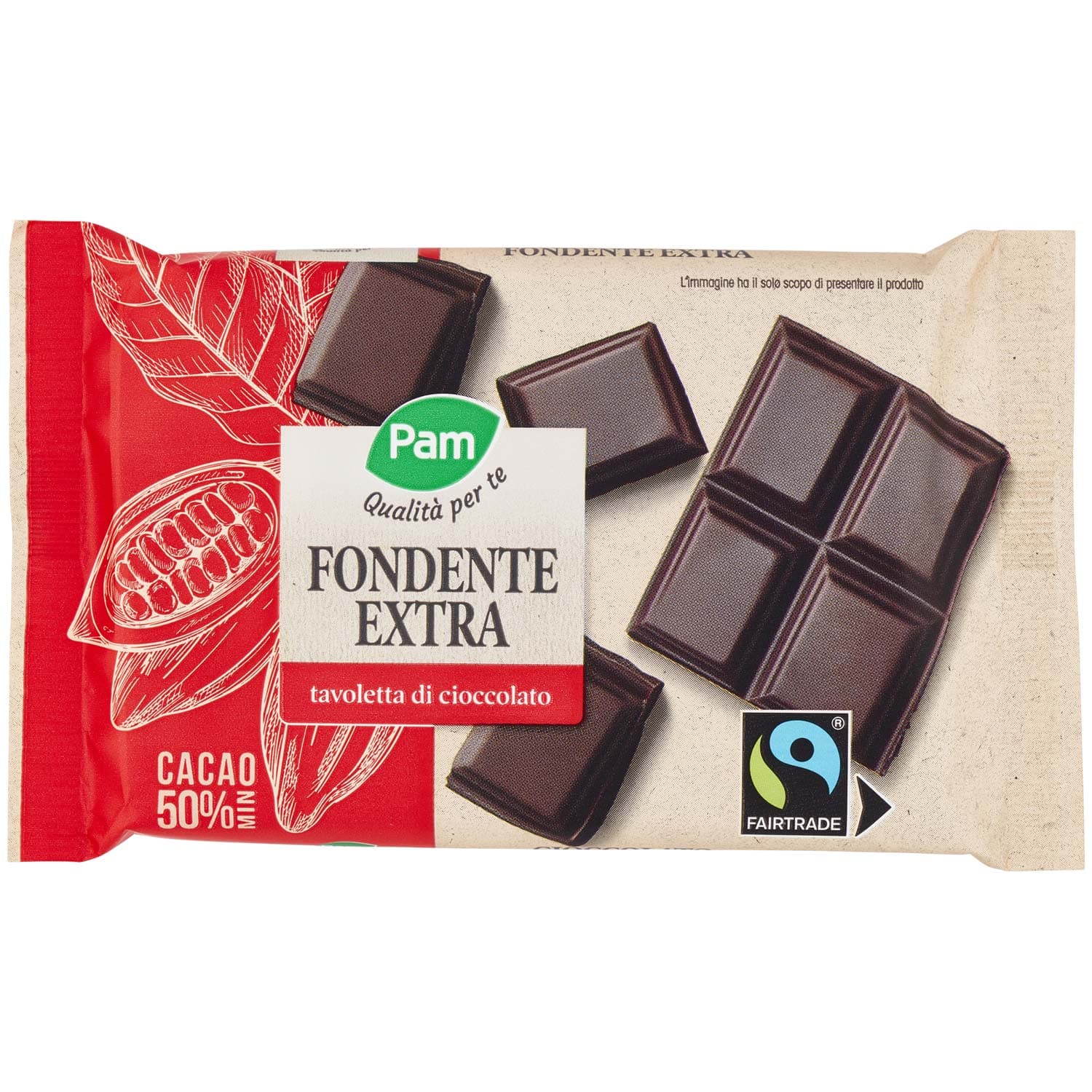 PAM Qualità per te Fondente Extra tavoletta di cioccolato 100 g – immagine 3
