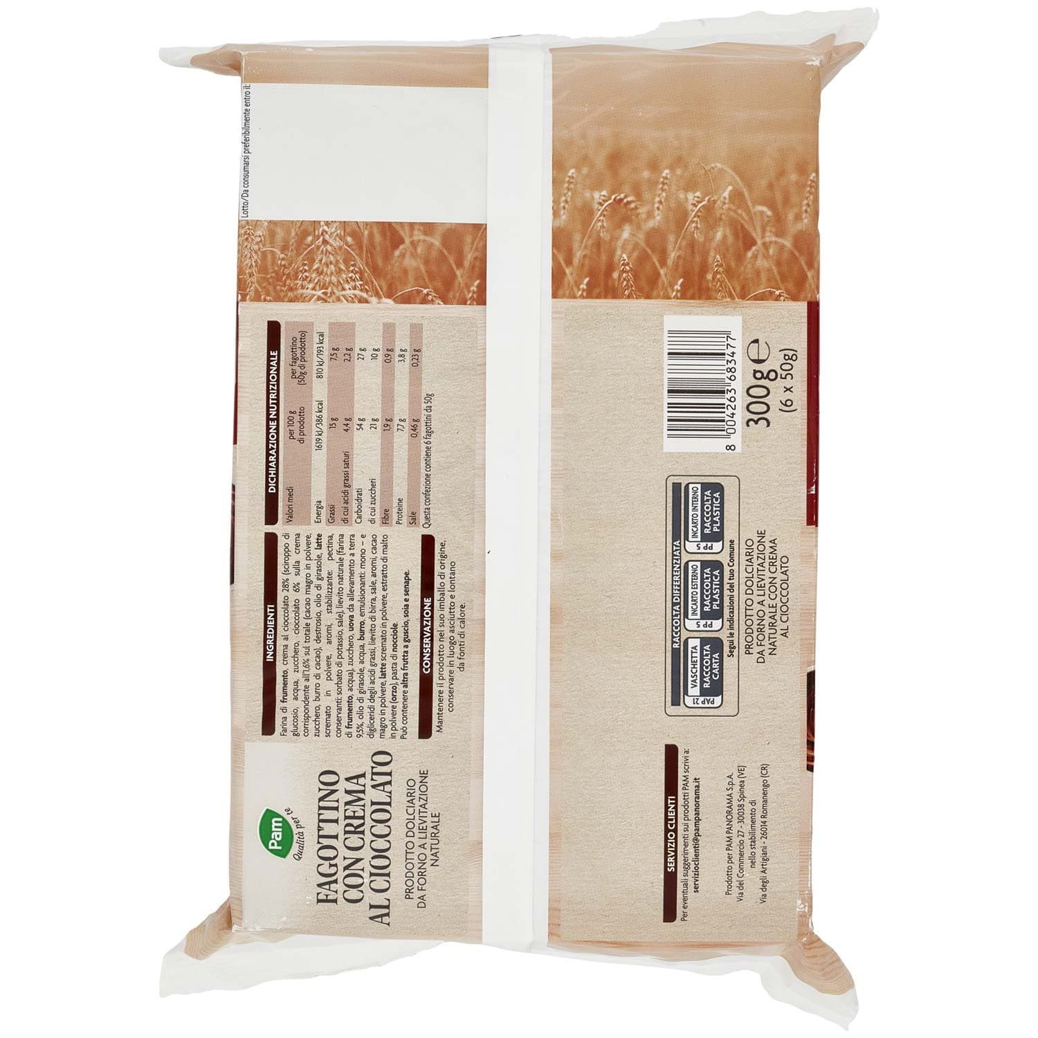 PAM PANORAMA Fagottino con crema al cioccolato 300g (50g x 6) – immagine 5