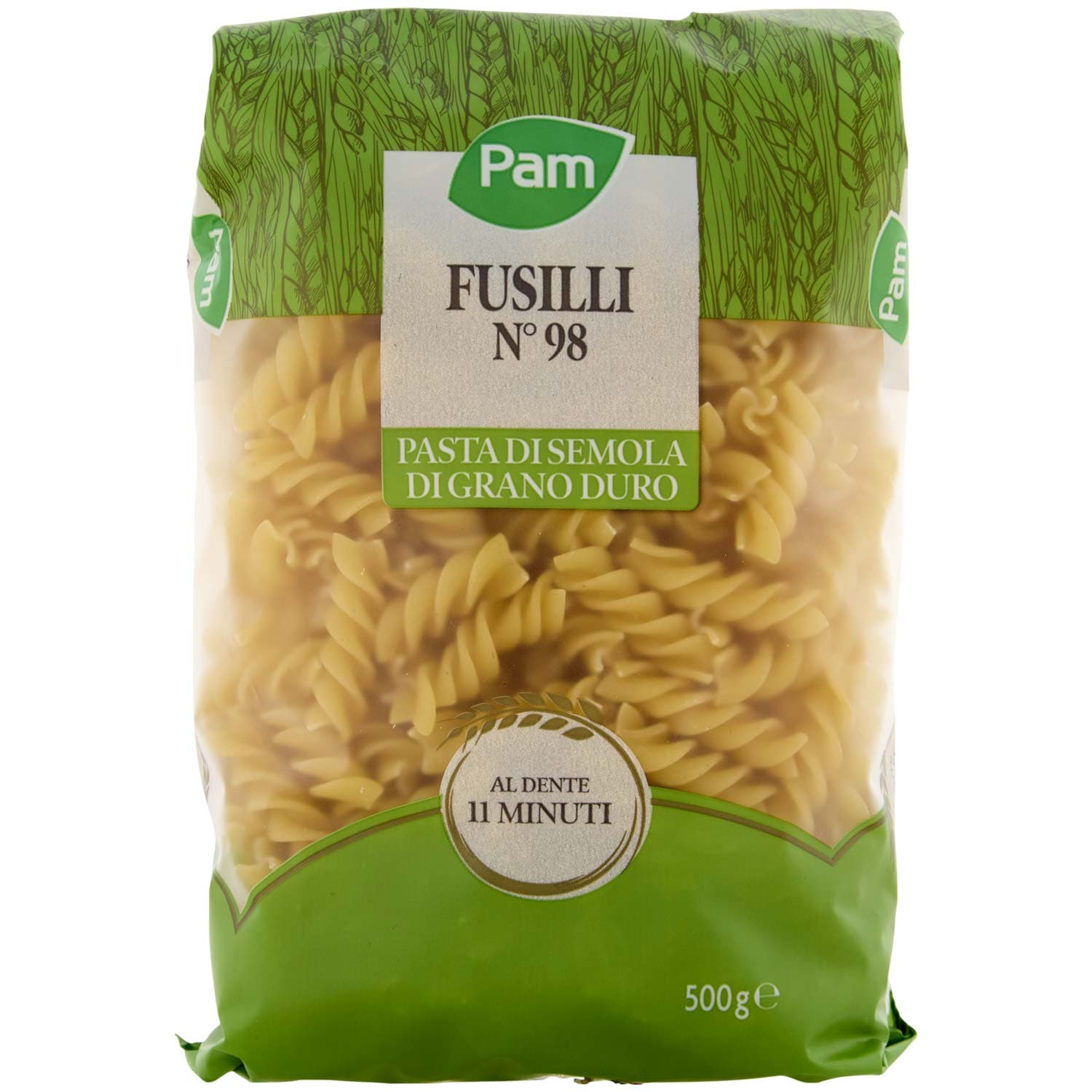PAM Fusilli N° 98 Pasta di Semola di Grano Duro 500 g – immagine 3