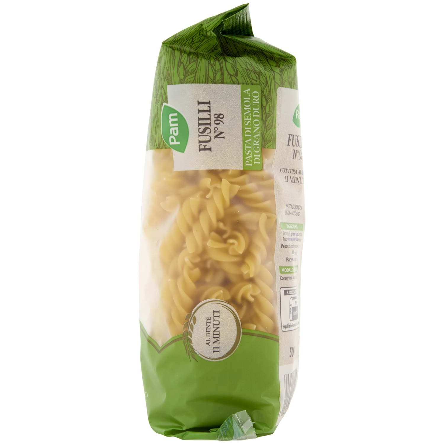 PAM Fusilli N° 98 Pasta di Semola di Grano Duro 500 g – immagine 6