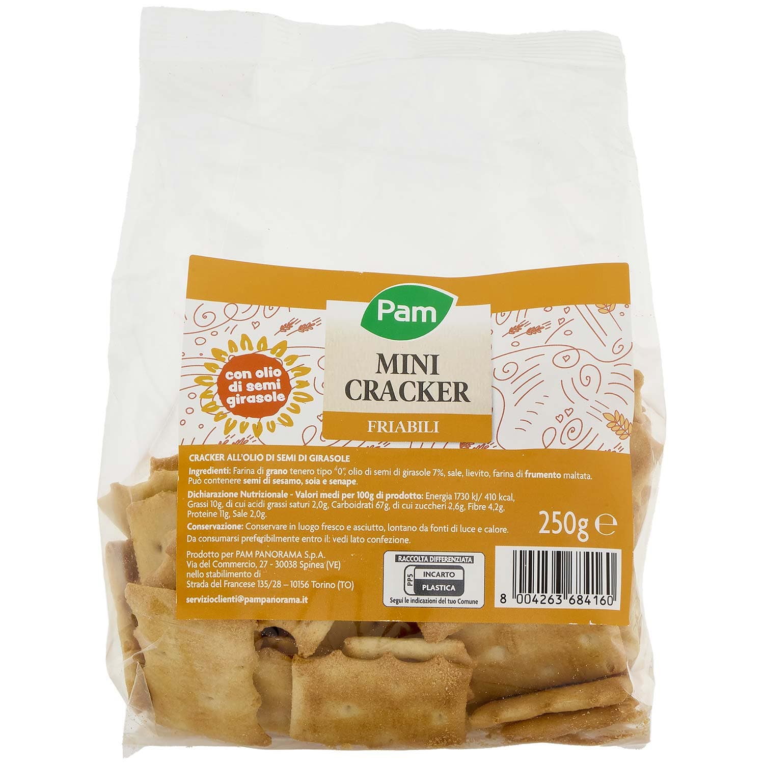 PAM Mini Cracker Friabili 250 g – immagine 3