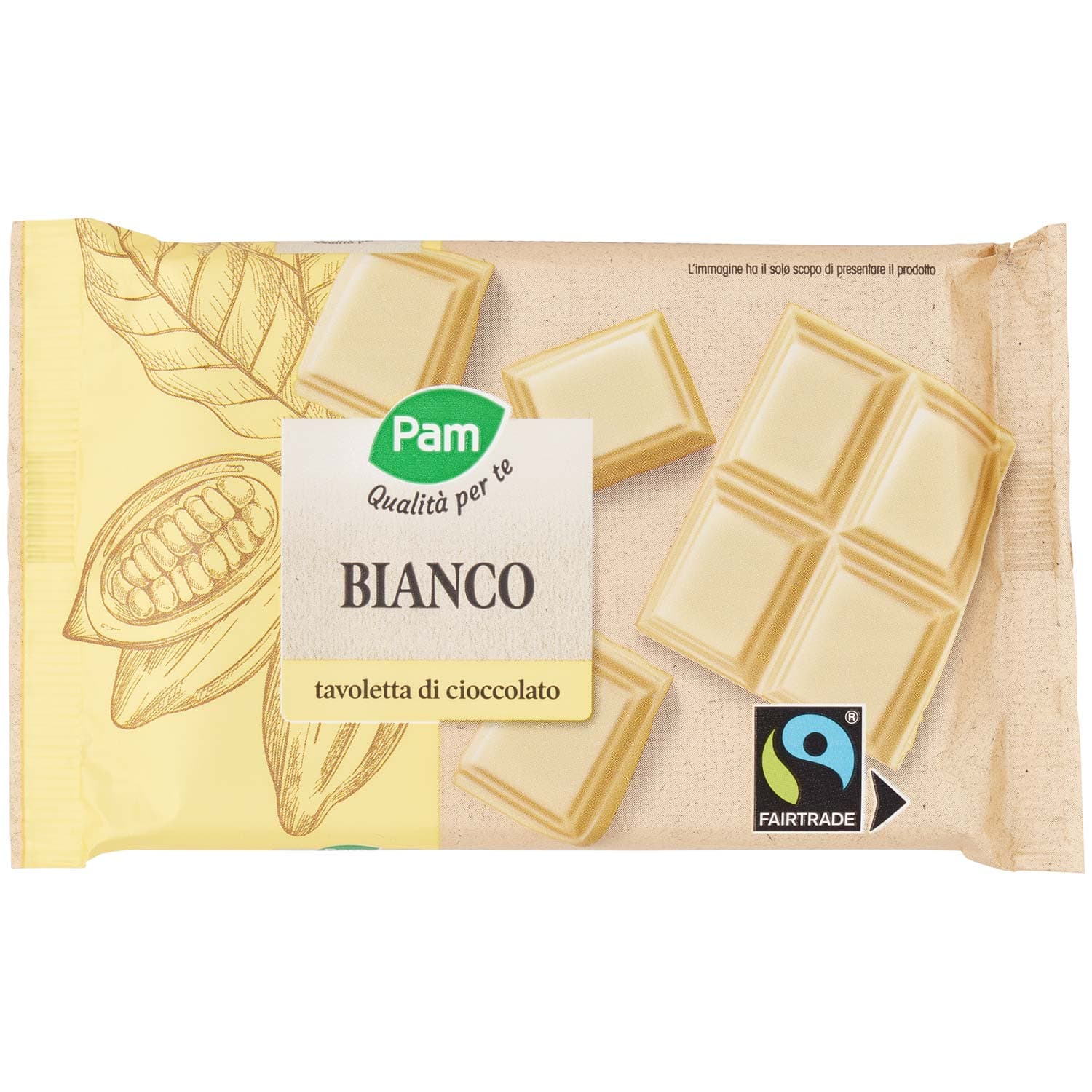 PAM Qualità per te Bianco tavoletta di cioccolato 100 g – immagine 3