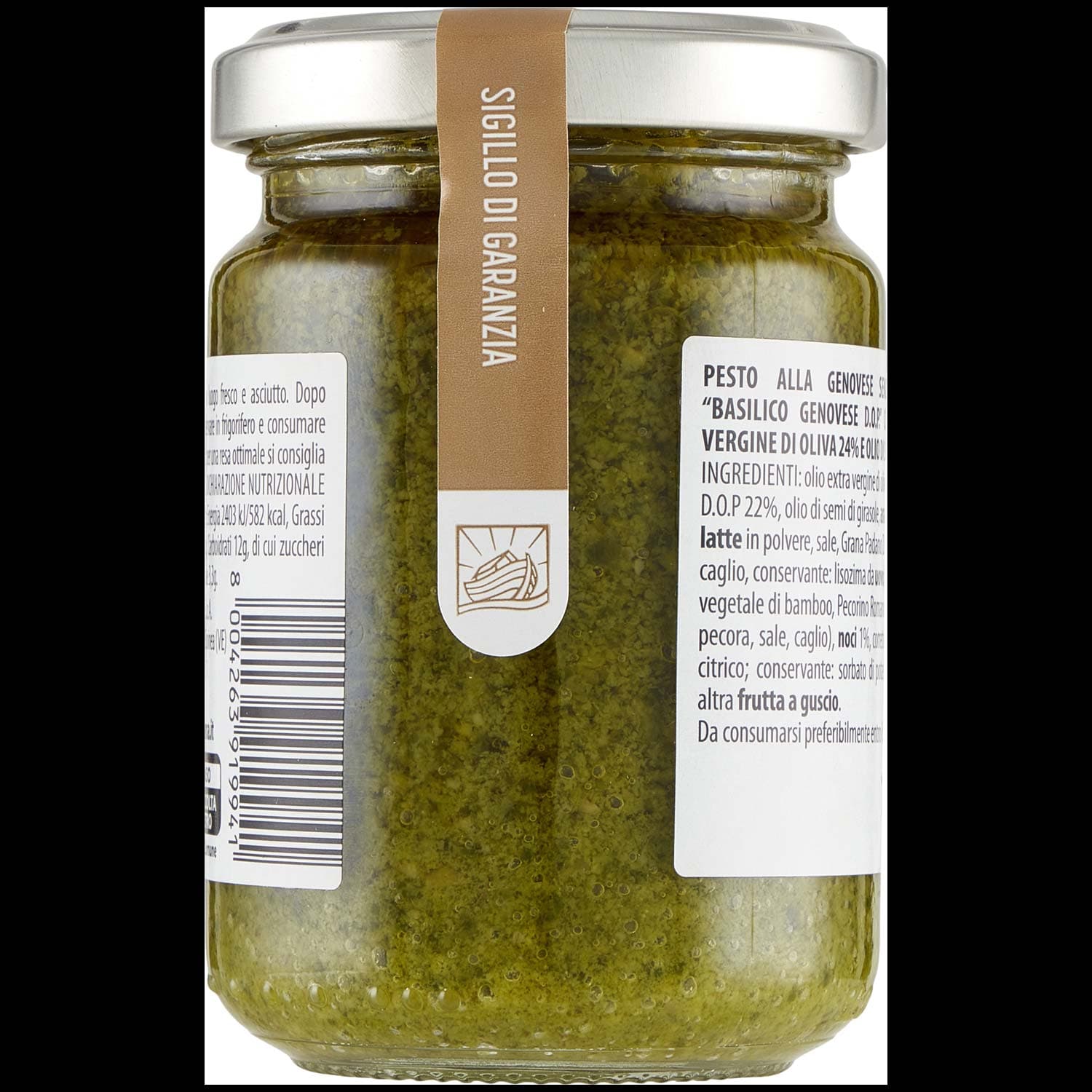 TESORI DELL'ARCA Pesto alla Genovese Senza Aglio con " Basilico Genovese D.O.P." 130 g – immagine 5