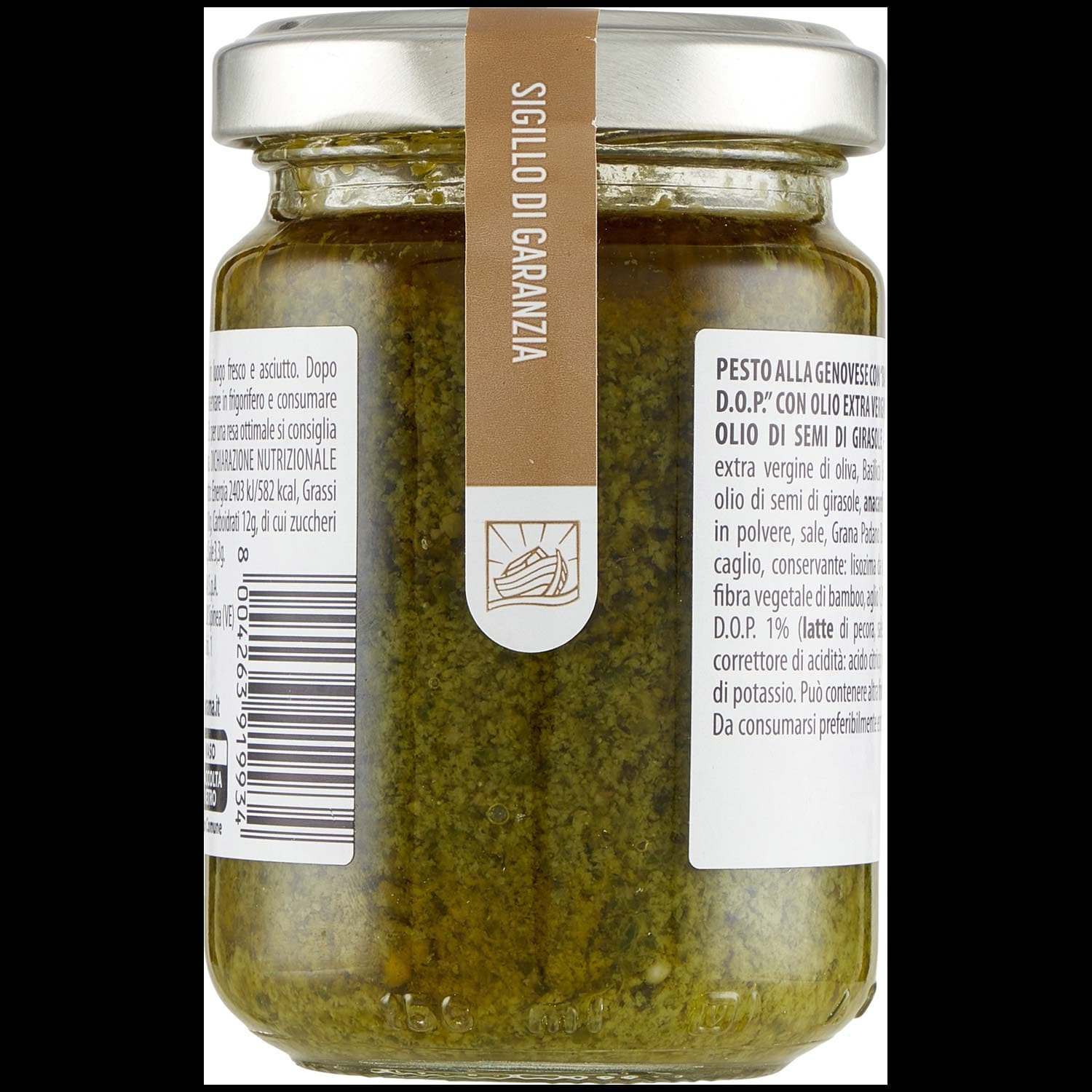TESORI DELL'ARCA Pesto alla Genovese con "Basilico Genovese D.O.P." 130 g – immagine 5