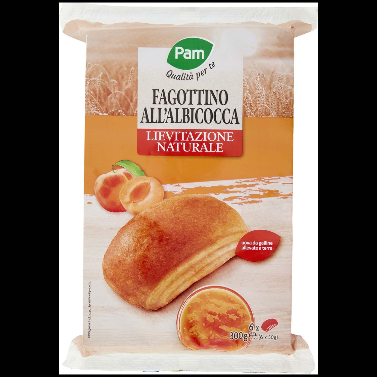 PAM PANORAMA Fagottino con farcitura all'albicocca 300g (50g x 6) – immagine 3