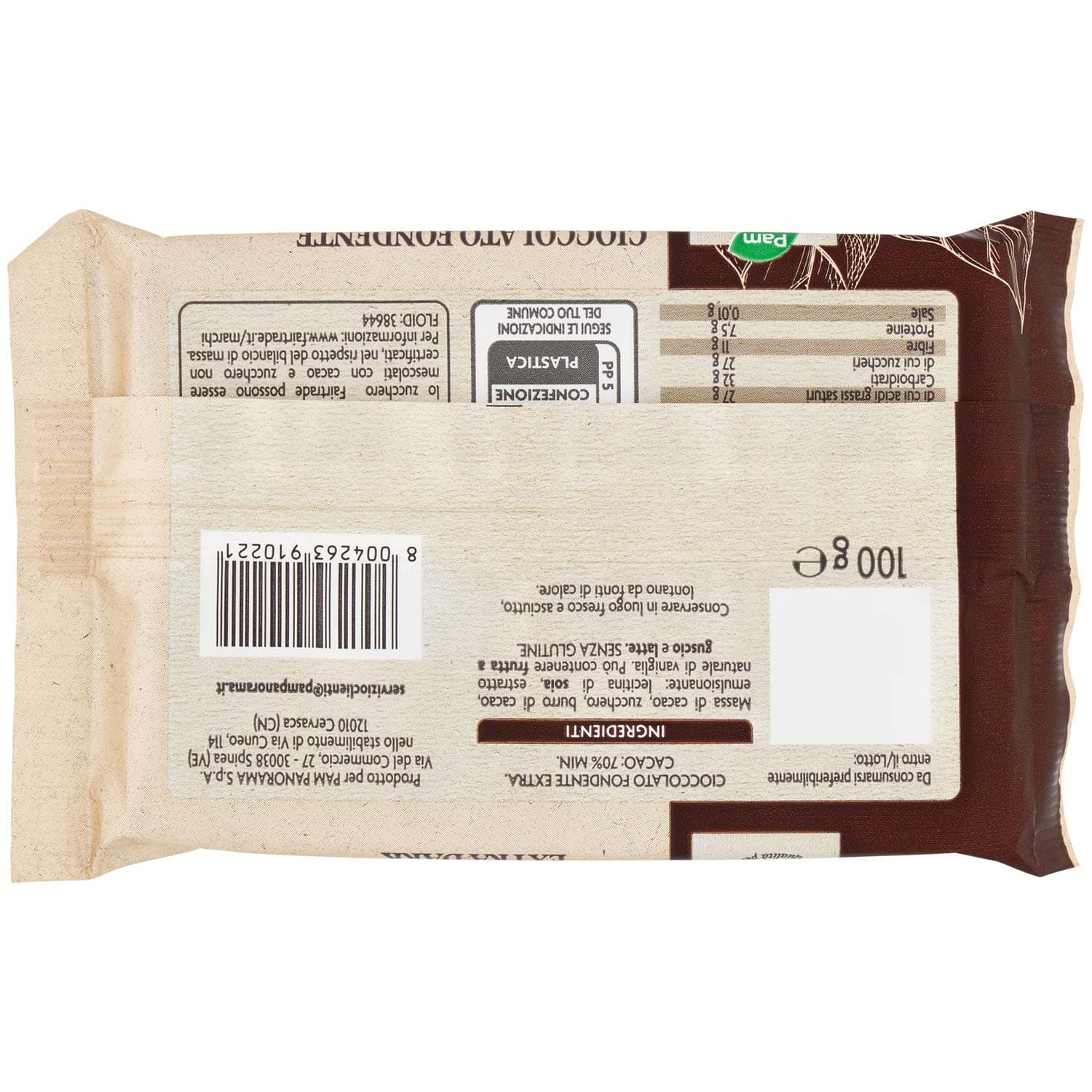 PAM Qualità per te Fondente Extra Dark tavoletta di cioccolato 100 g – immagine 5