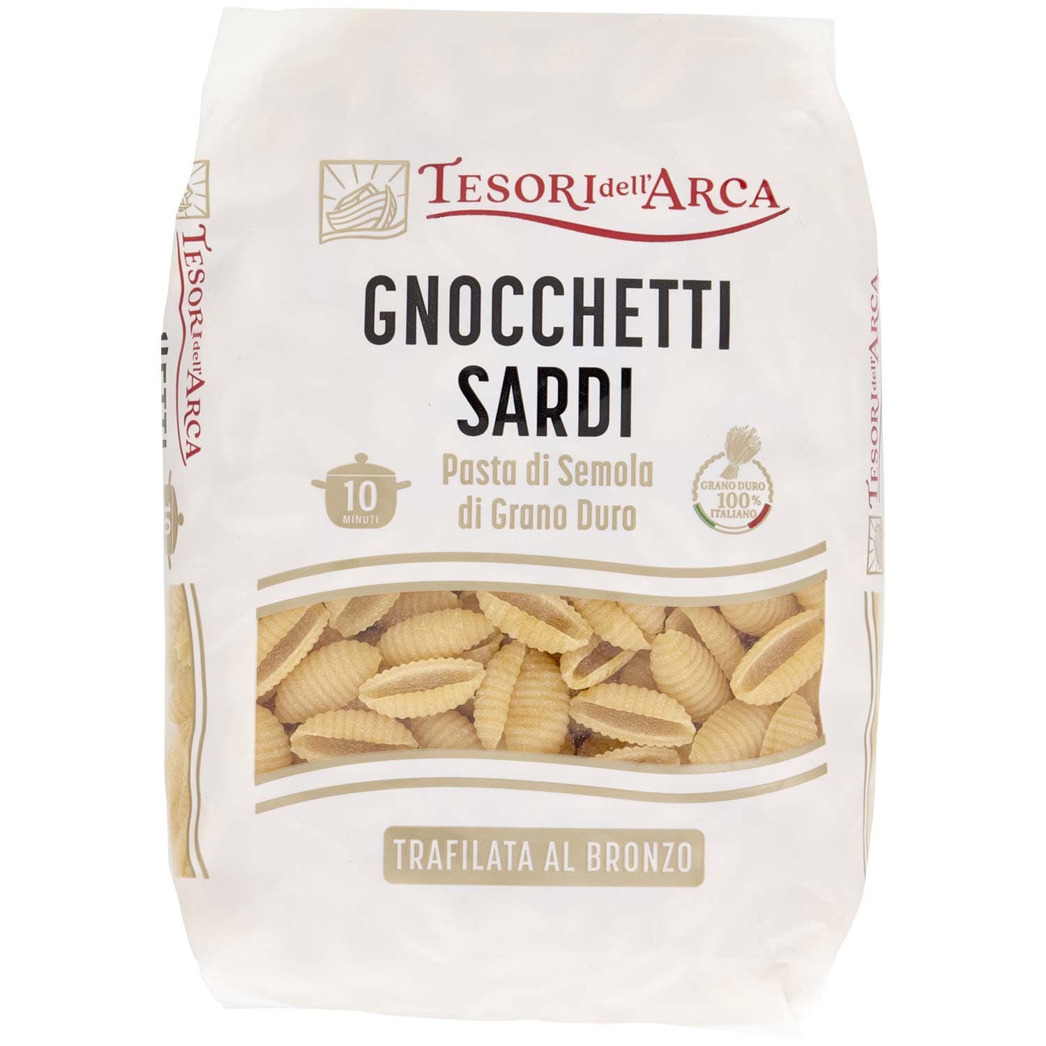 TESORI DELL'ARCA Pasta di Semola di Grano Duro Gnocchetti Sardi 500 g – immagine 3