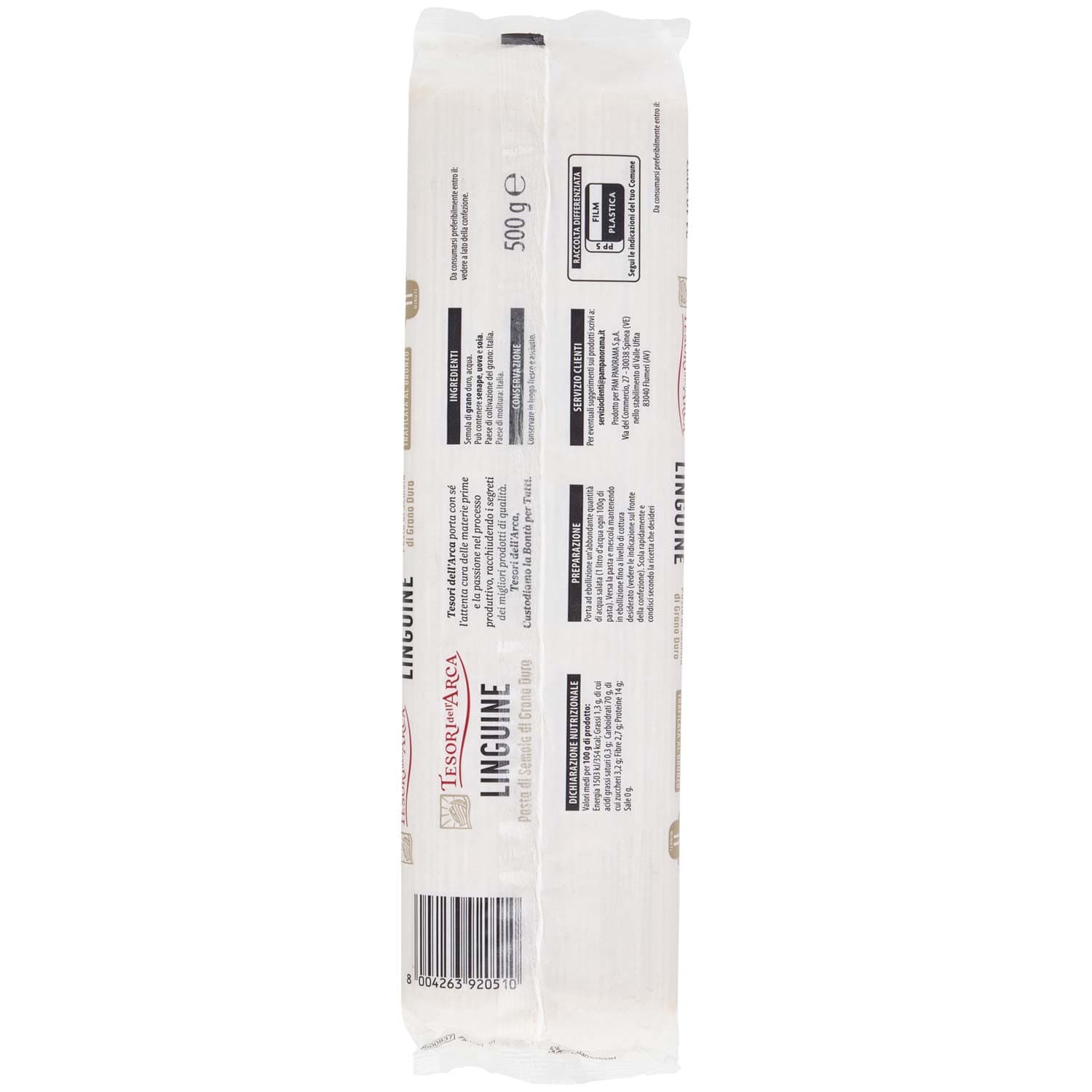 TESORI DELL'ARCA Pasta di Semola di Grano Duro Linguine 500 g – immagine 5