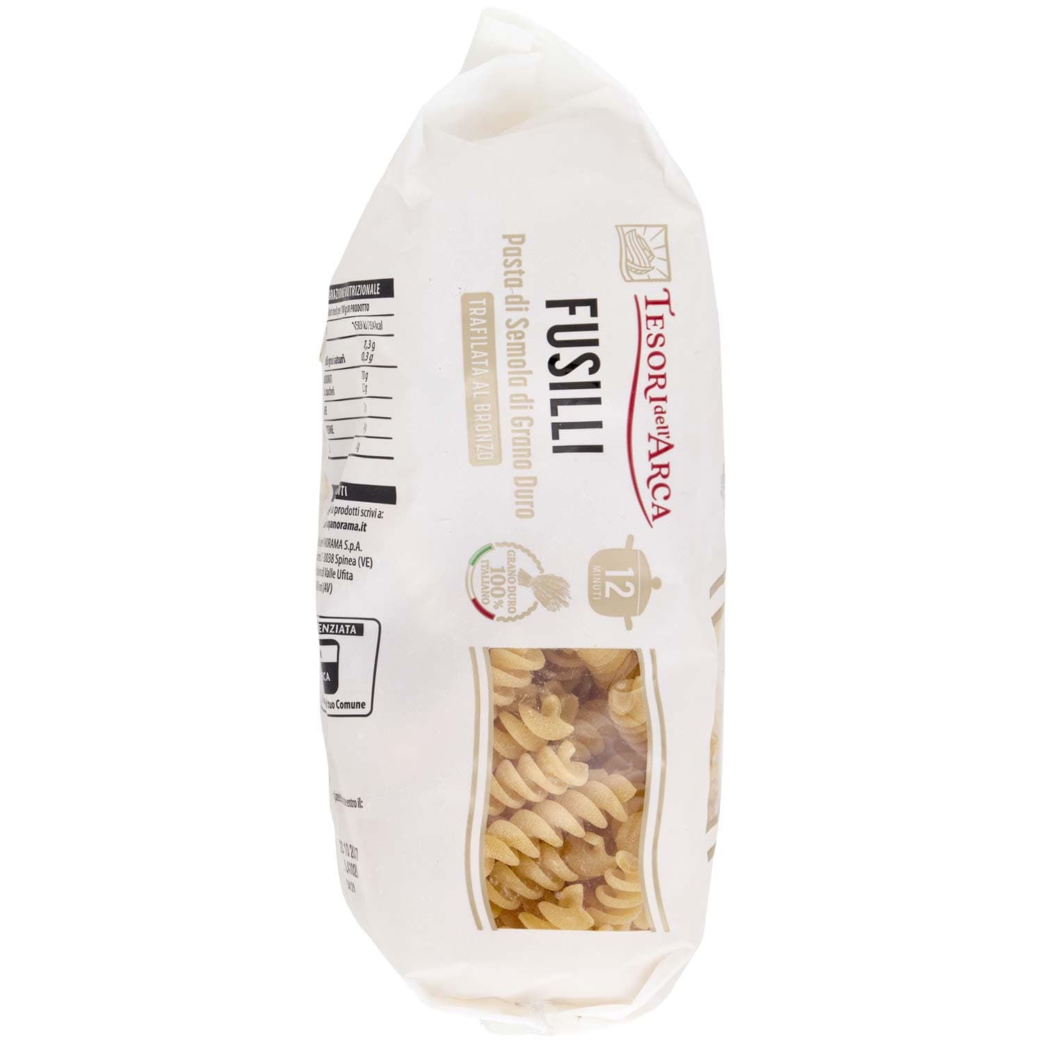 TESORI DELL'ARCA Pasta di Semola di Grano Duro Fusilli 500 g – immagine 4