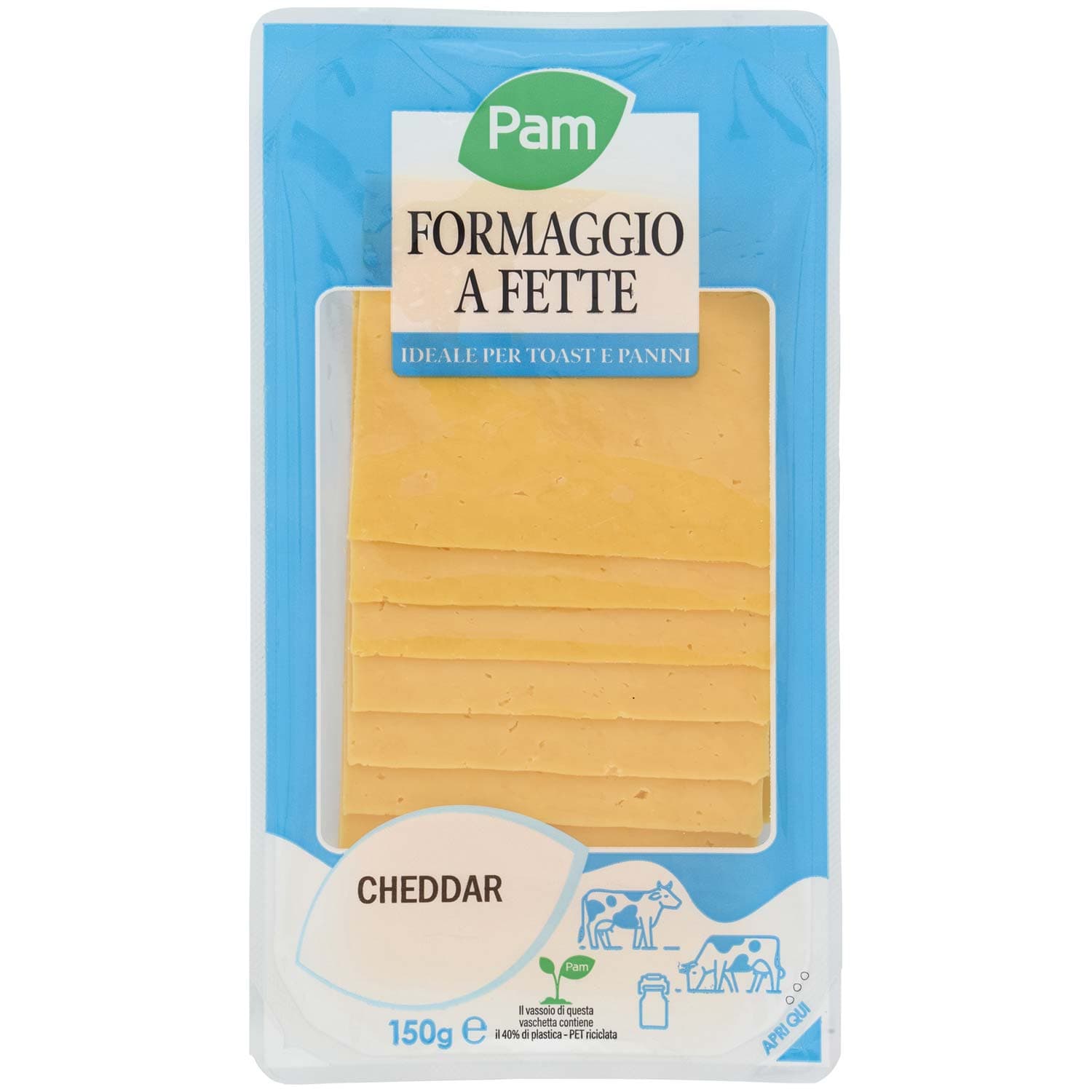 PAM Formaggio a Fette Cheddar 150 g – immagine 3