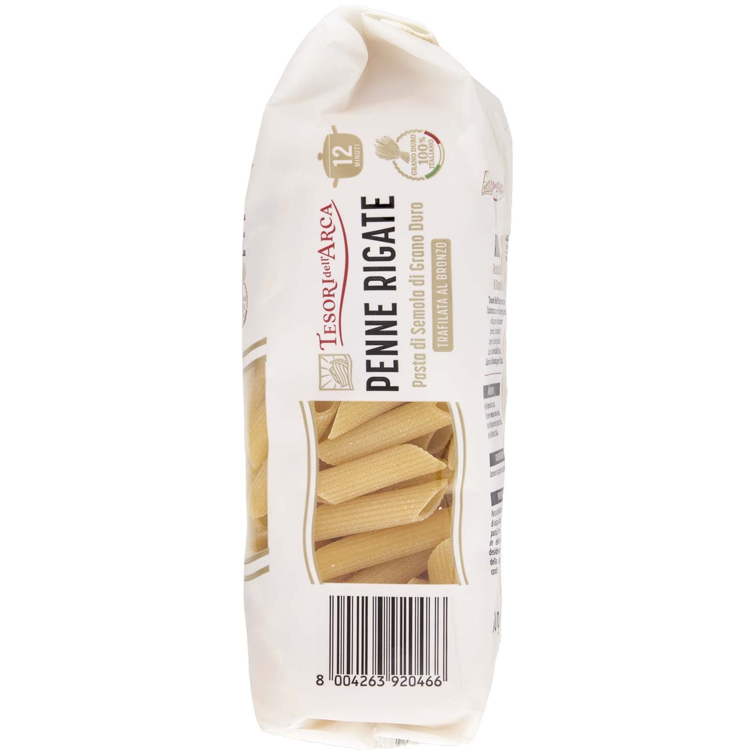 TESORI DELL'ARCA Pasta di Semola di Grano Duro Penne Rigate 500 g – immagine 6