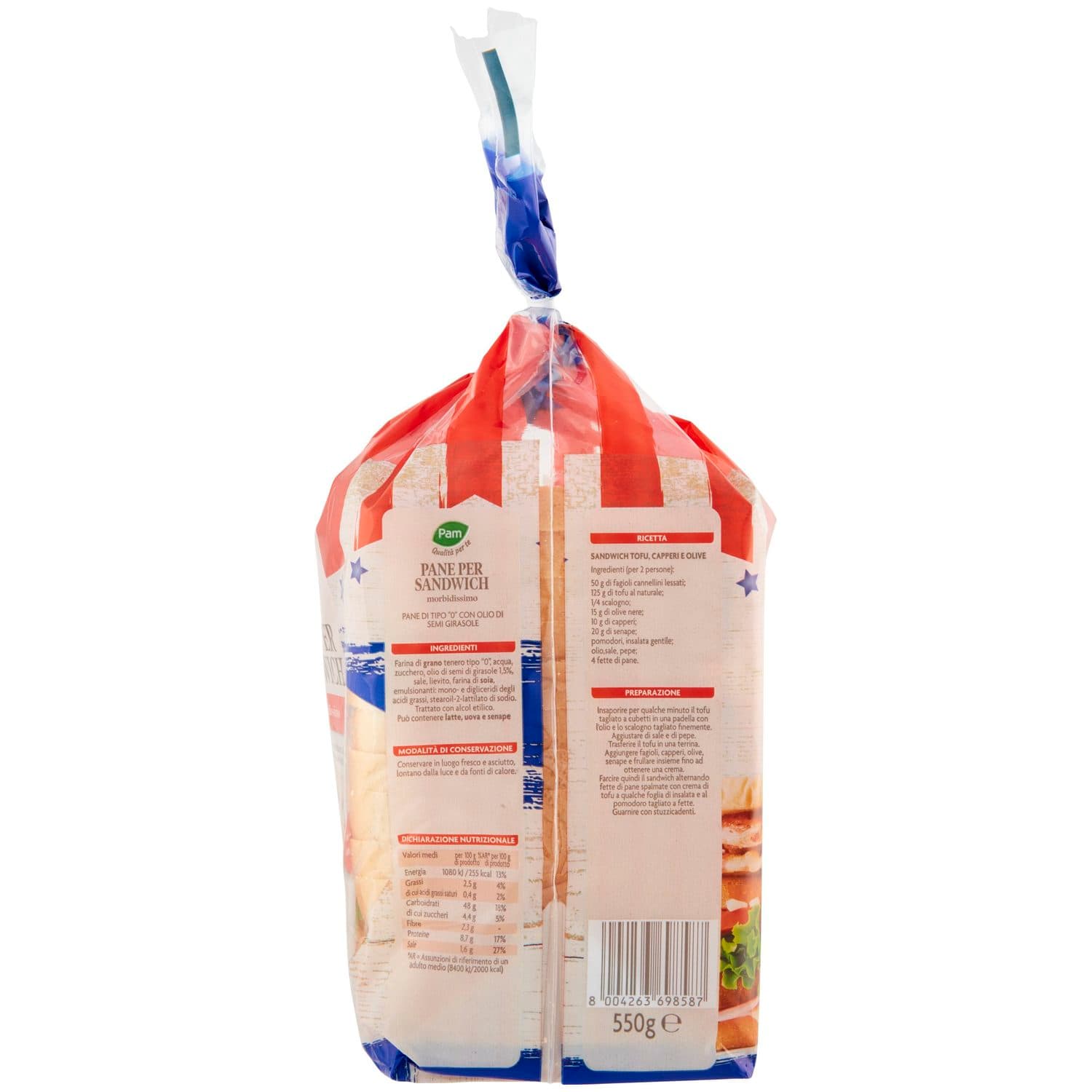 PAM Qualità per te Pane per Sandwich morbidissimo 550 g – immagine 6