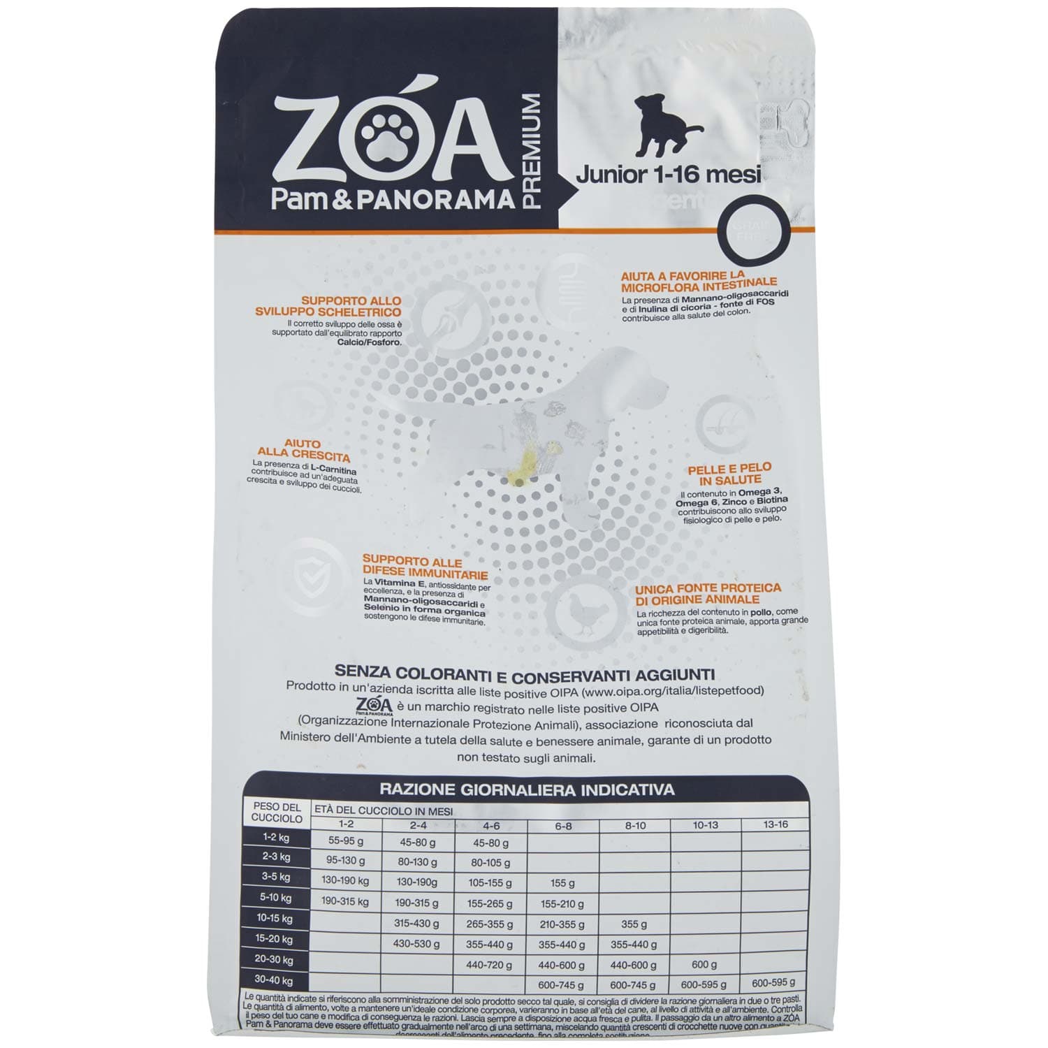 ZOA PREMIUM Junior 1-16 mesi esigente ricco in pollo fresco e patate 800 g – immagine 5