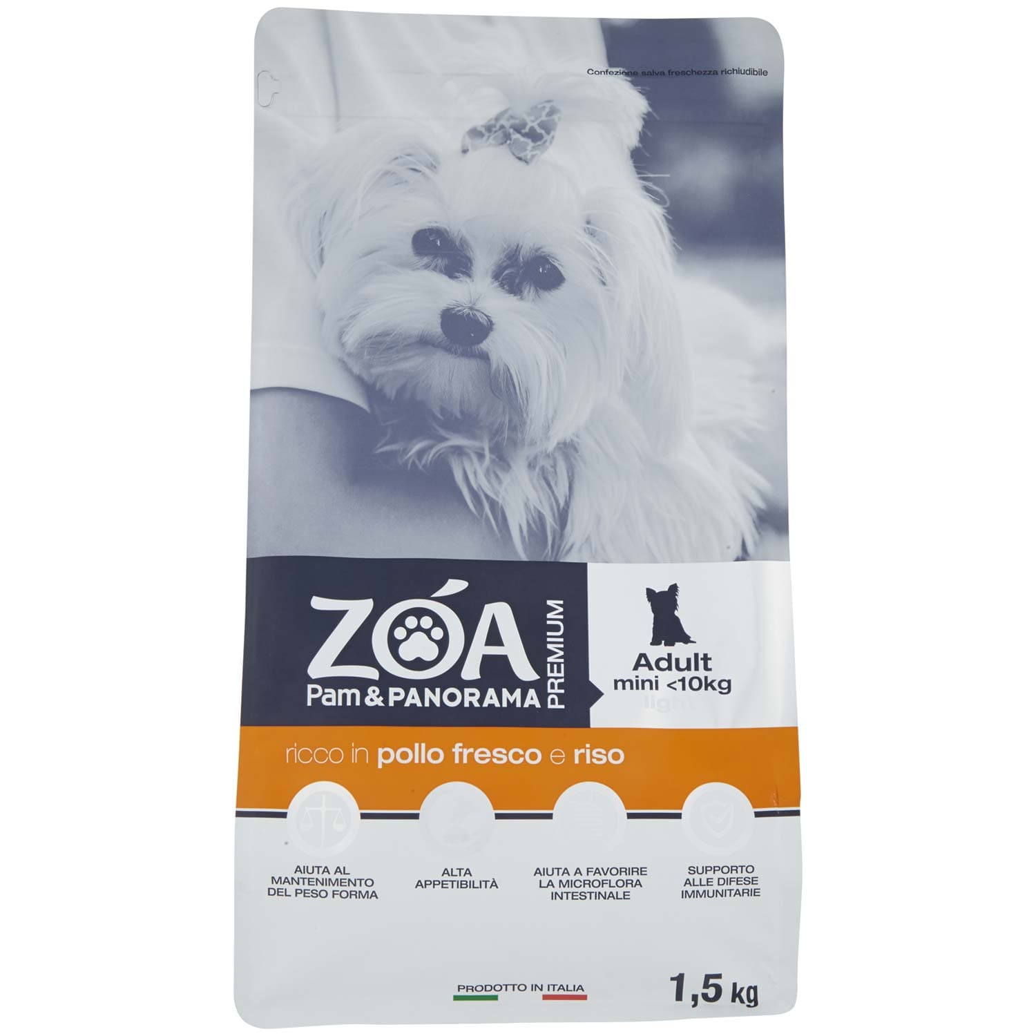 ZOA PREMIUM Adult mini <10kg light ricco in pollo fresco e riso 1,5 kg – immagine 3