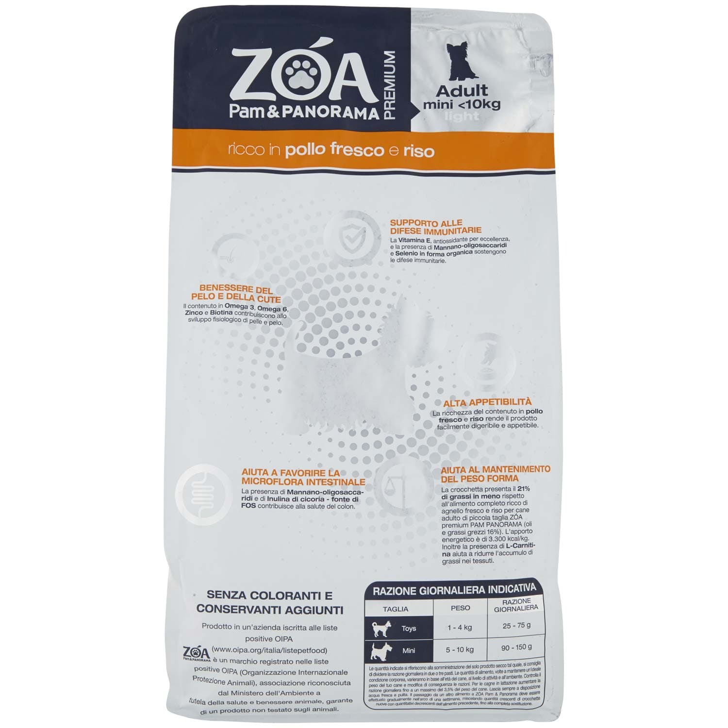 ZOA PREMIUM Adult mini <10kg light ricco in pollo fresco e riso 1,5 kg – immagine 5