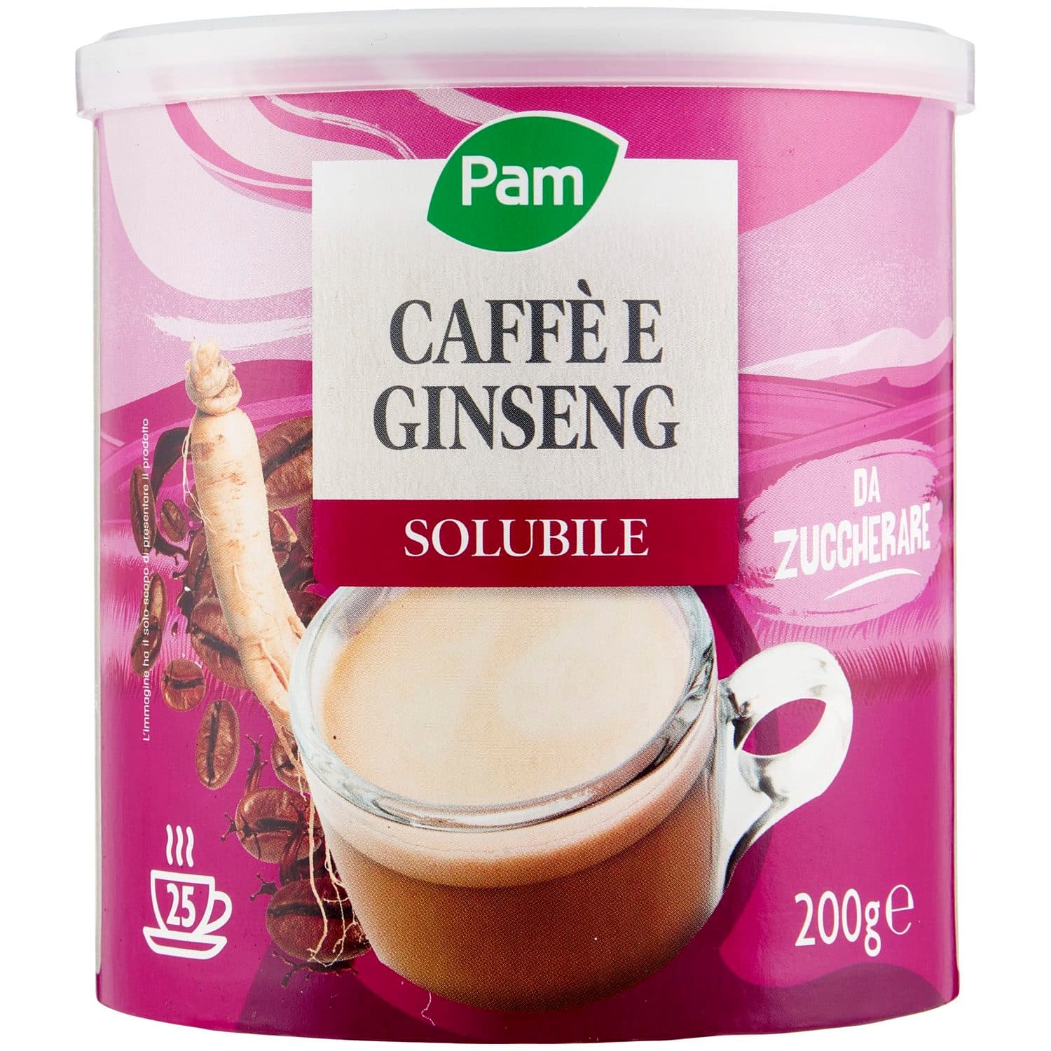 PAM Caffè e Ginseng Solubile 200 g – immagine 3