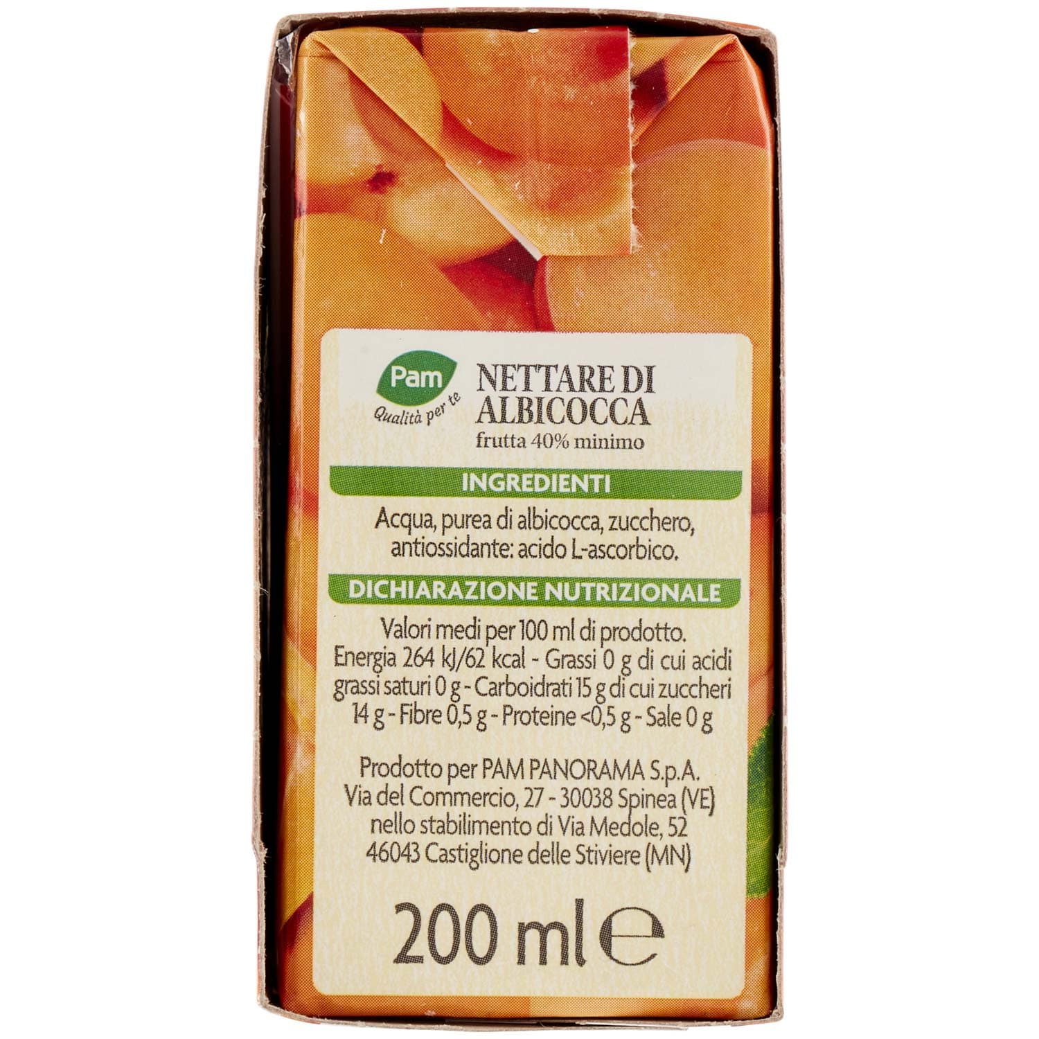 PAM PANORAMA Succo e Polpa di Albicocca 600 ml (200ml x 3) – immagine 4