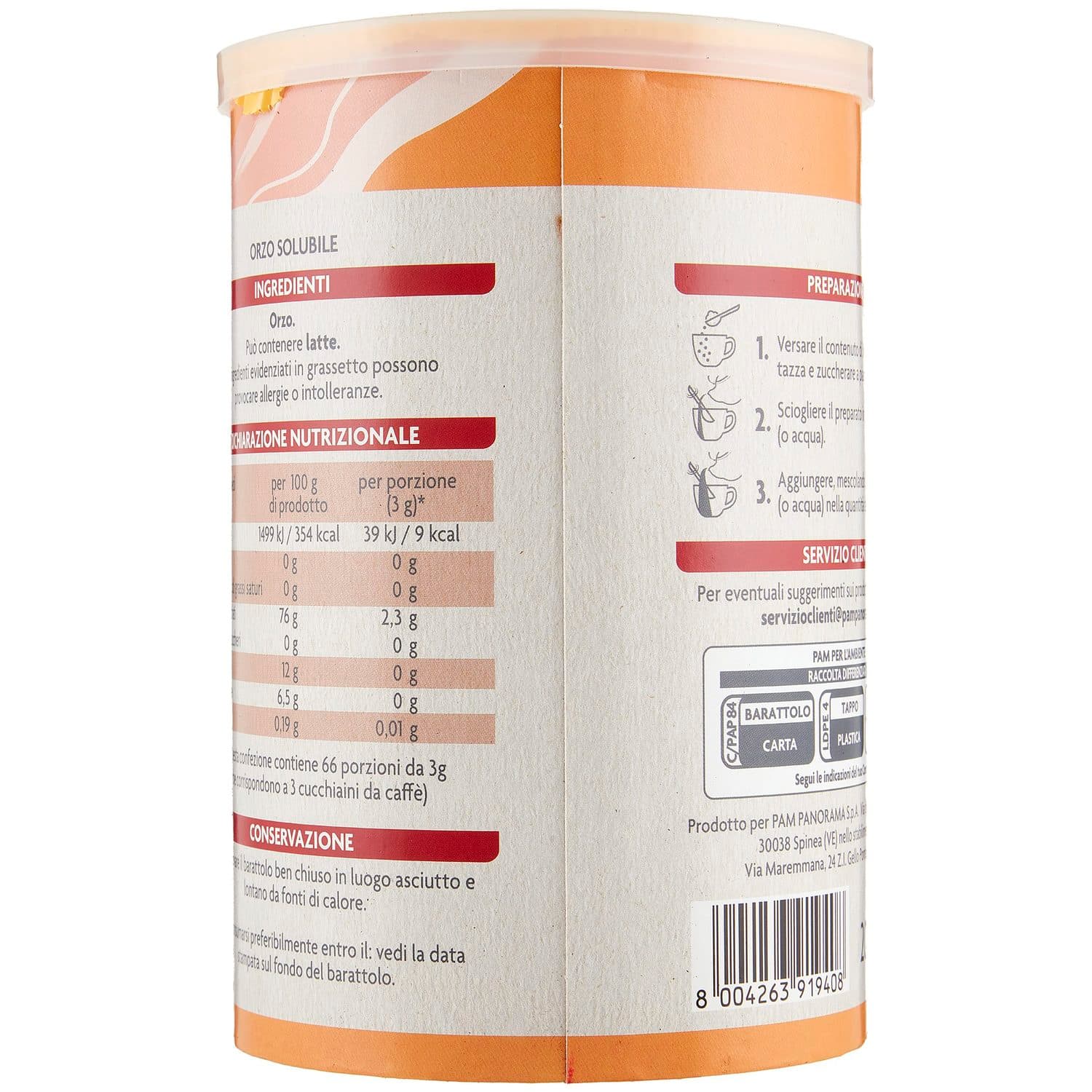 PAM Orzo Solubile 200 g – immagine 5