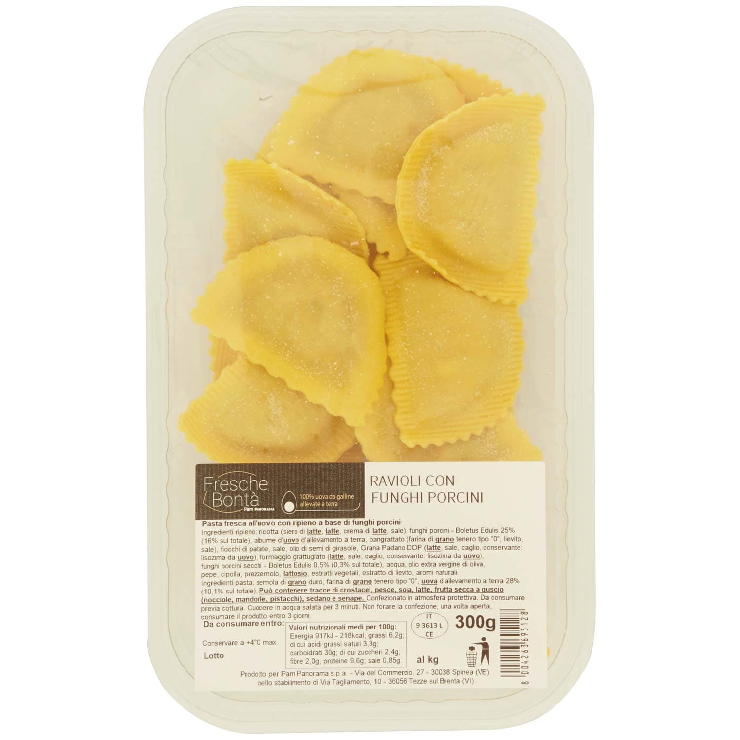 FRESCHE BONTÀ Ravioli con Funghi Porcini 300 g – immagine 3