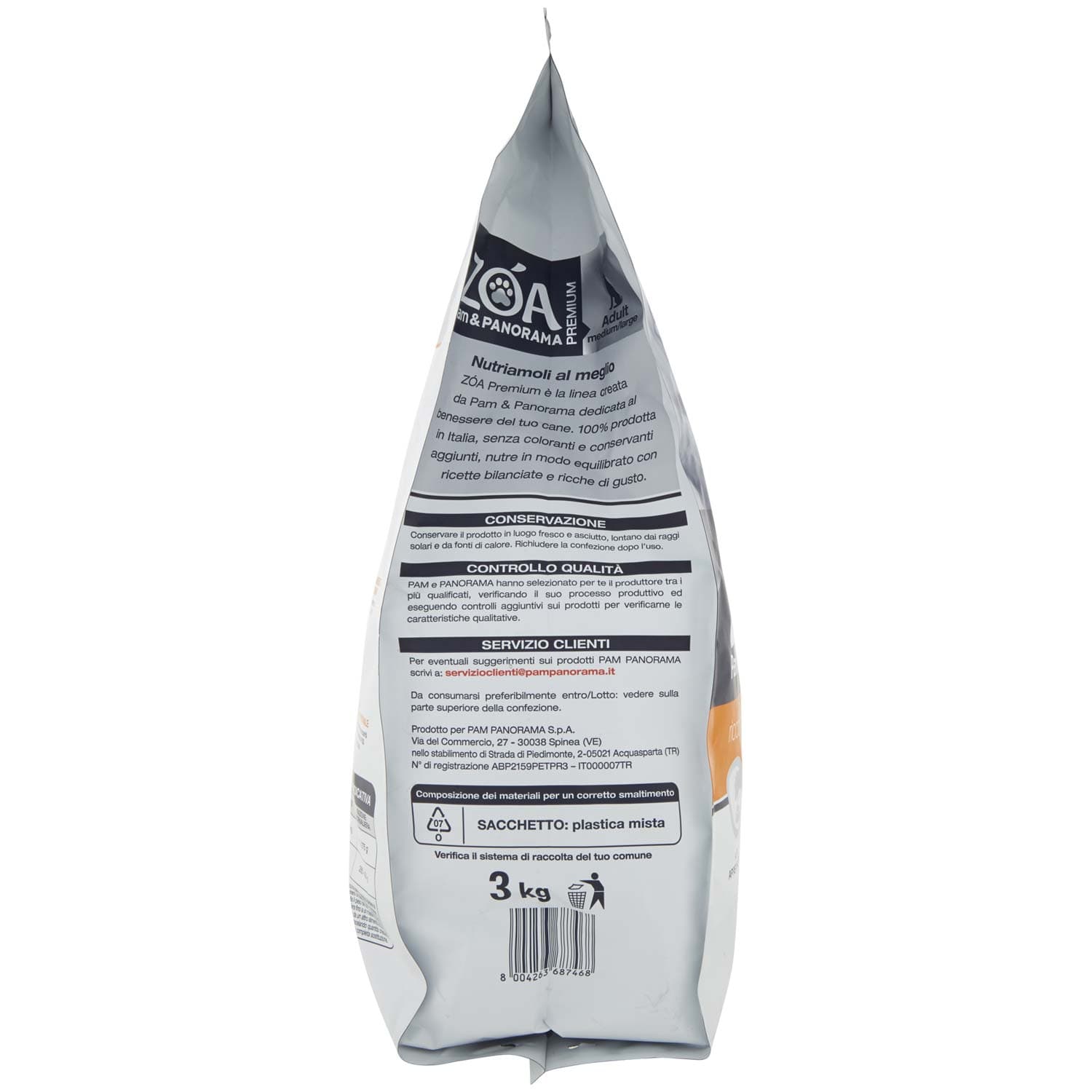 ZOA PREMIUM Adult medium/large ricco in pollo fresco e riso 3 kg – immagine 4