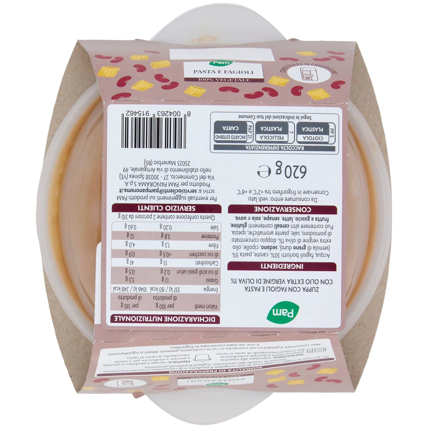 I TESORI Pasta e Fagioli 620 g – immagine 5