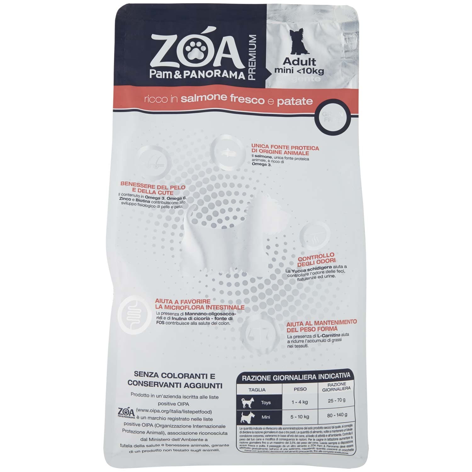 ZOA PREMIUM Adult mini <10kg esigenti ricco in salmone fresco e patate 1,5 kg – immagine 5