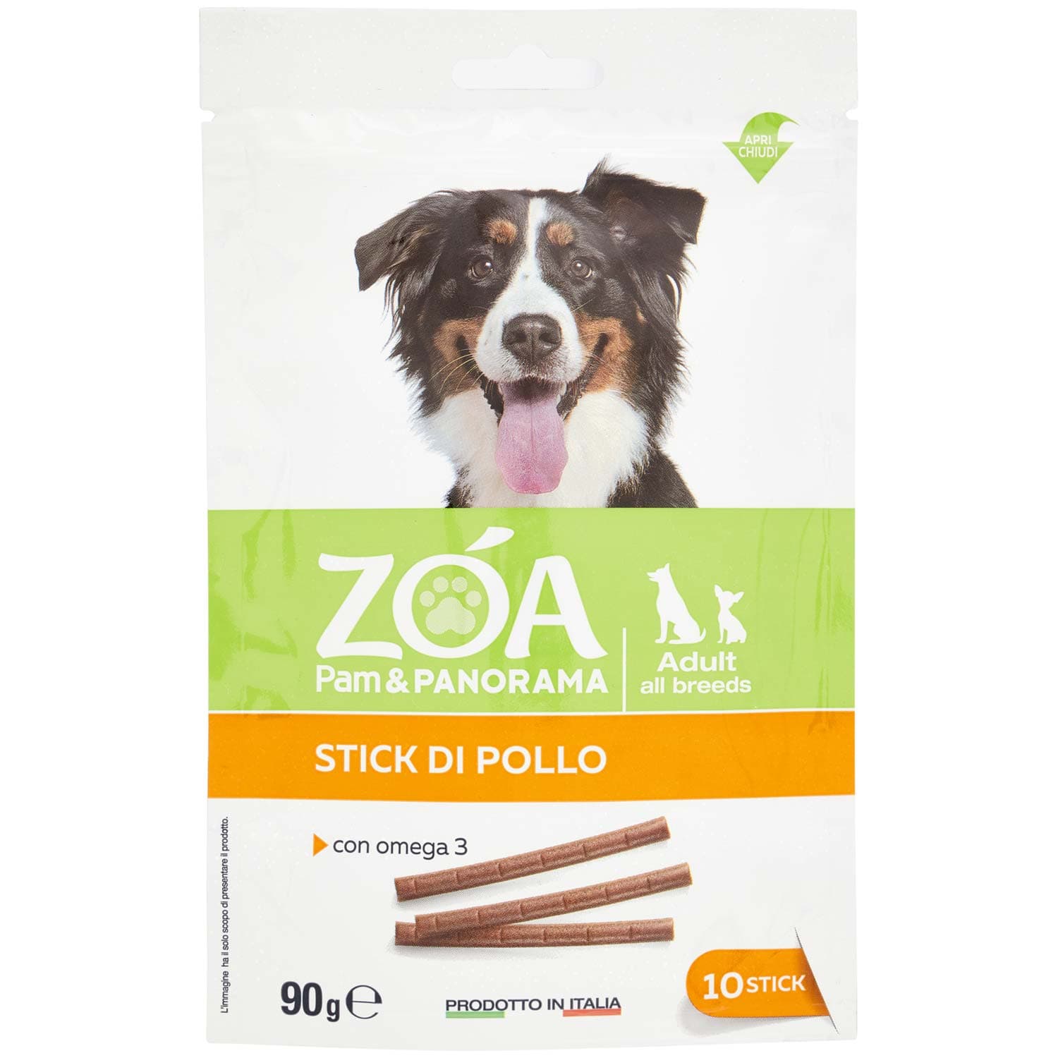 Giuntini Crancy DogSticks Snack quotidiano Pollo Omega3 x10 90 g – immagine 3