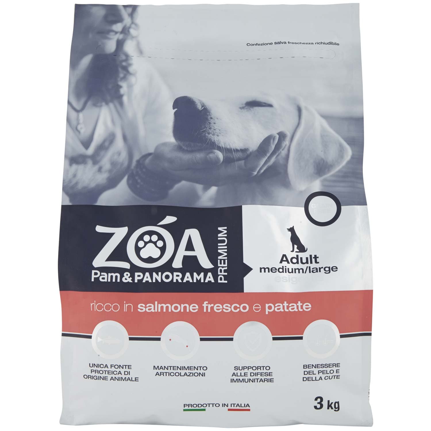 ZOA PREMIUM Adult medium/large esigente ricco in salmone fresco e patate 3 kg – immagine 3
