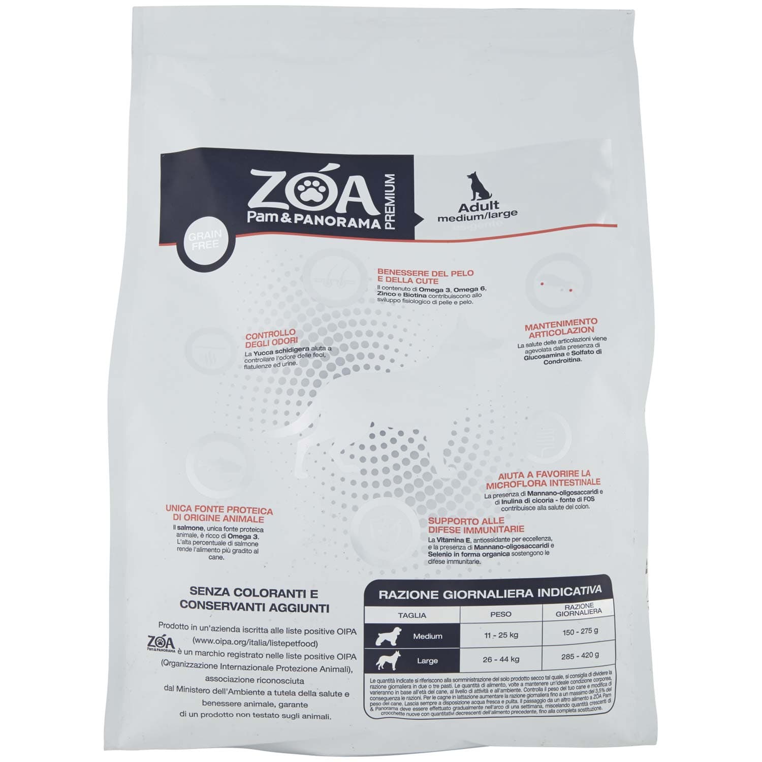 ZOA PREMIUM Adult medium/large esigente ricco in salmone fresco e patate 3 kg – immagine 5