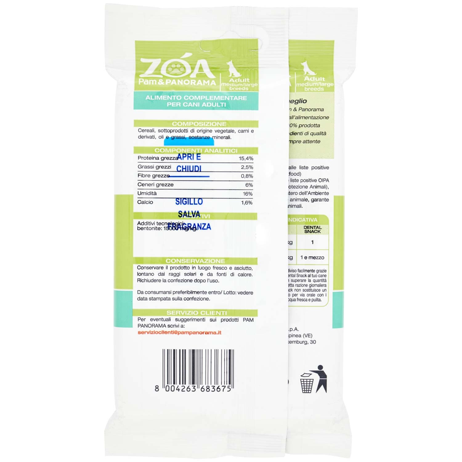 Giuntini Crancy DentalSnack per cani di media e grande taglia x7 180 g – immagine 5