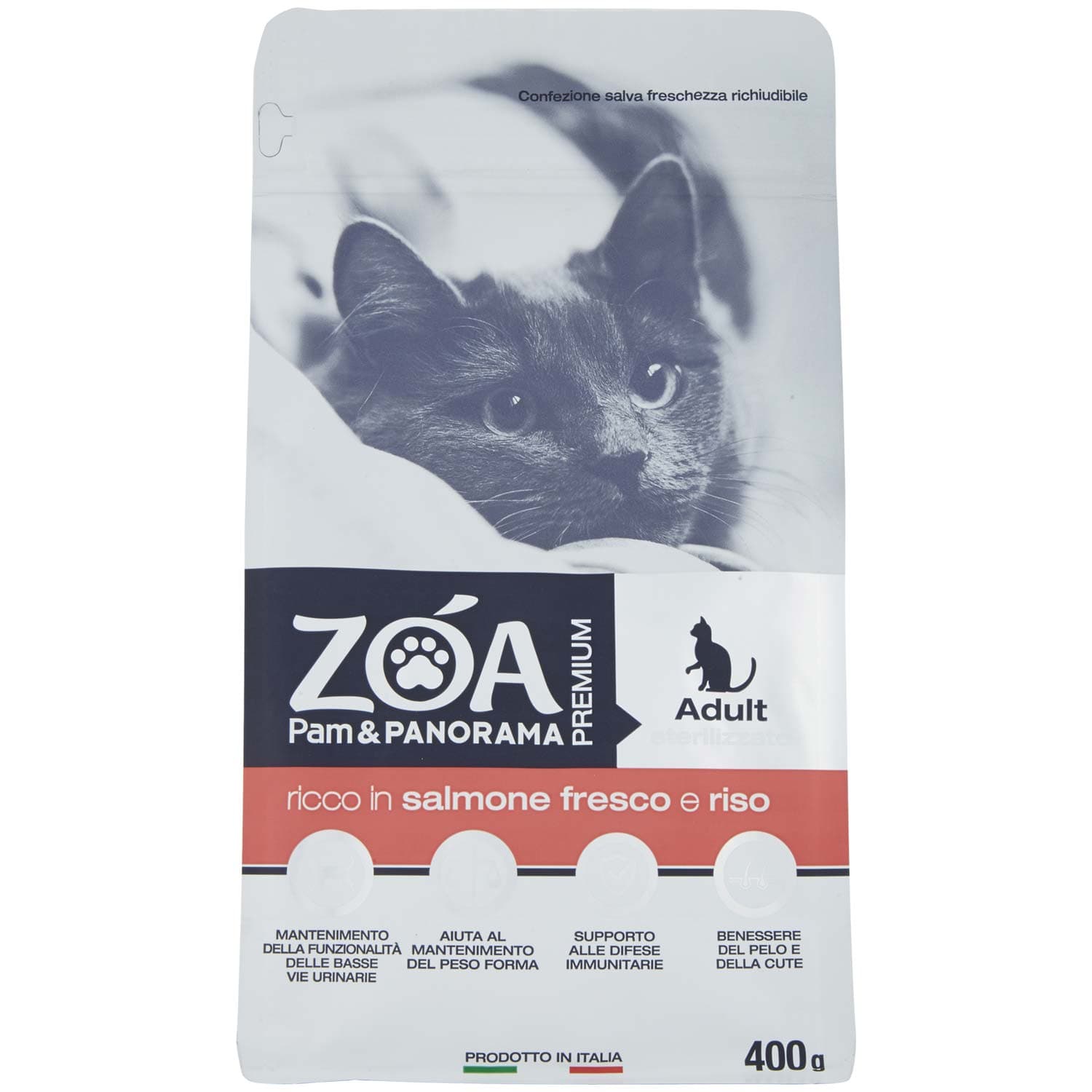 ZOA PREMIUM Adult sterilizzato ricco in salmone fresco e riso 400 g – immagine 3