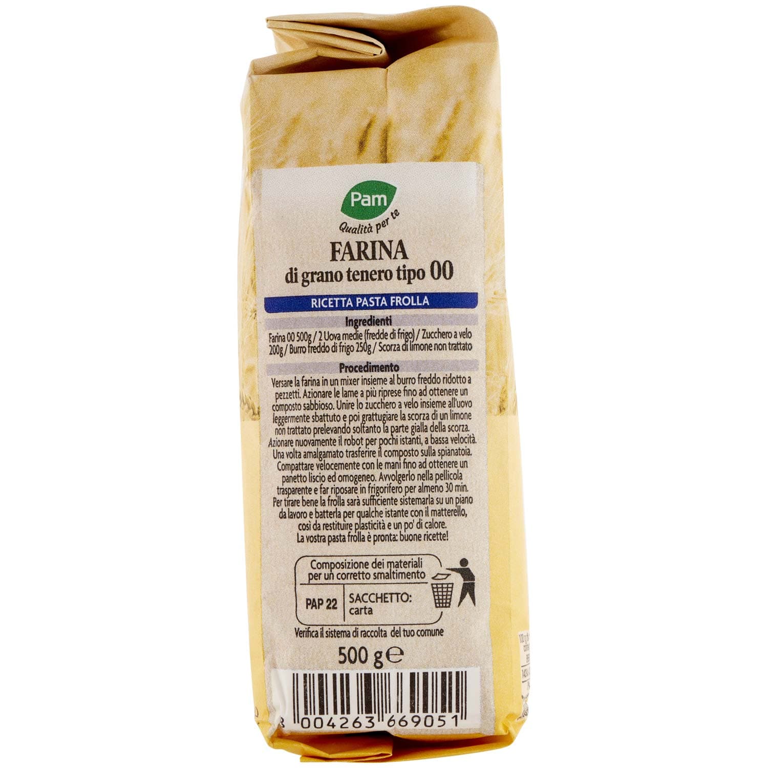 PAM Qualità per te Farina tipo 00 500 g – immagine 4