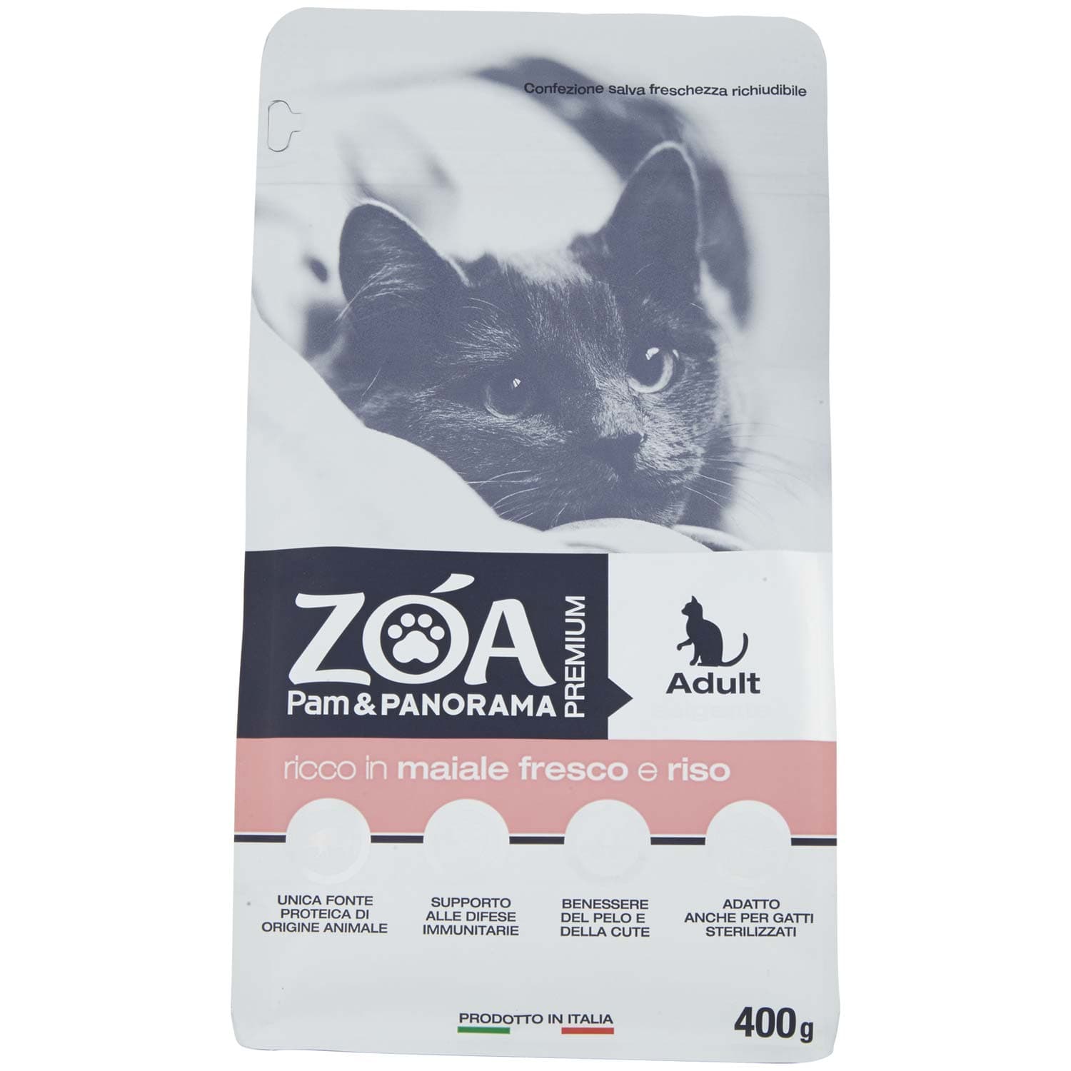 ZOA PREMIUM Adult esigente ricco in maiale fresco e riso 400 g – immagine 3